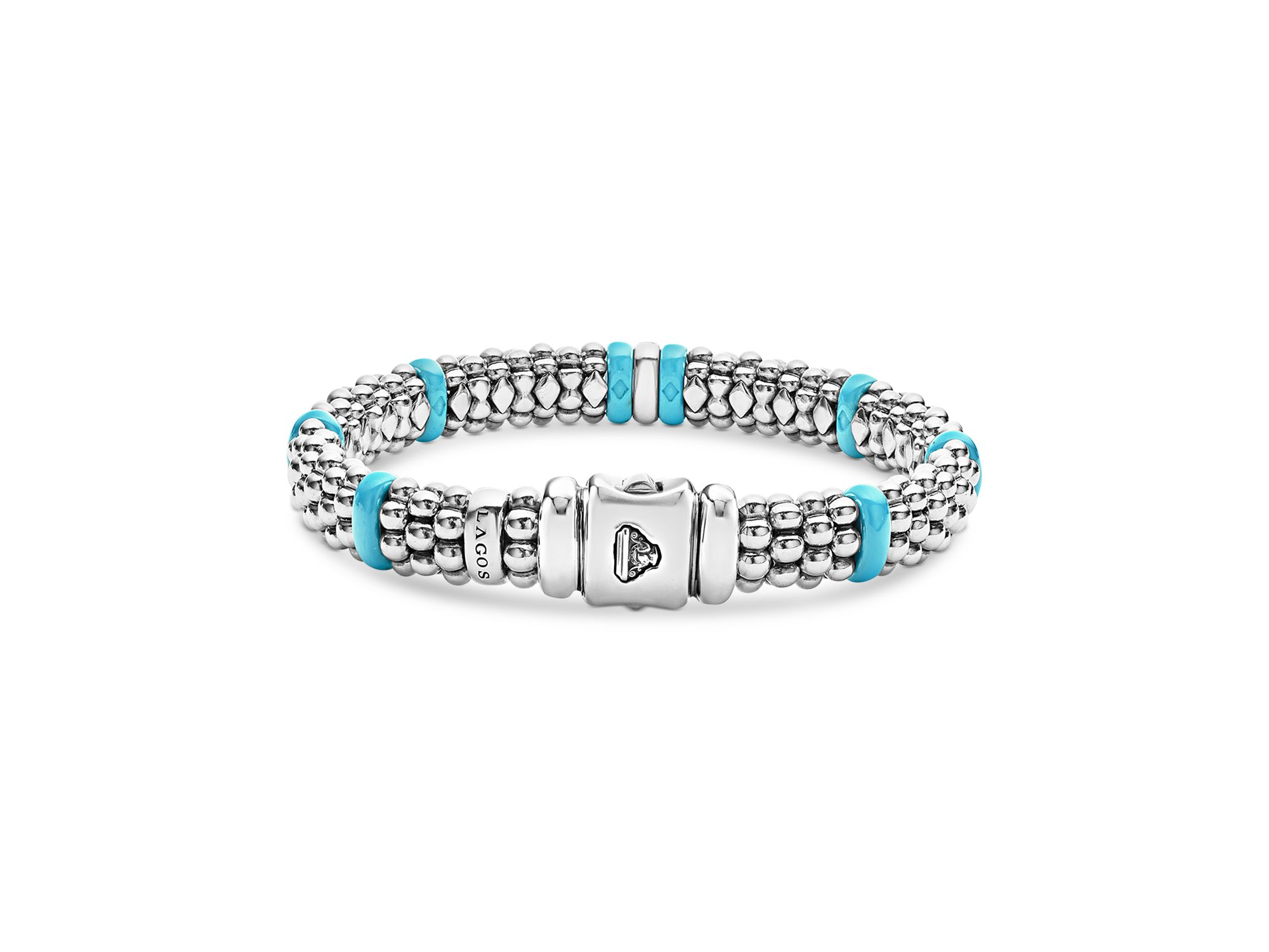 Blue Caviar & Diamond Sterling Silver Bracelet, 7 — Image 3