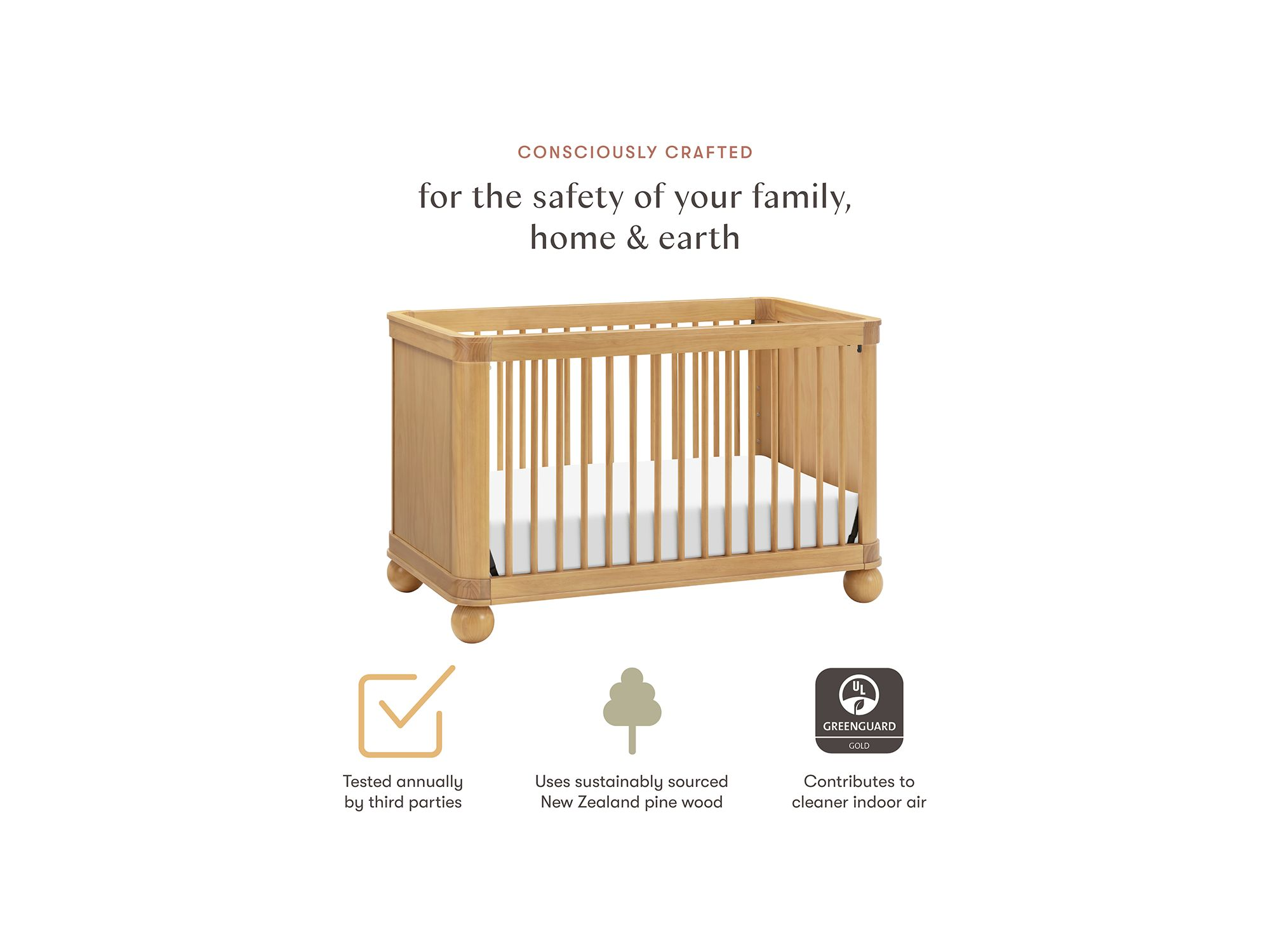 Crosby 3-in-1 Convertible Crib — Image 4