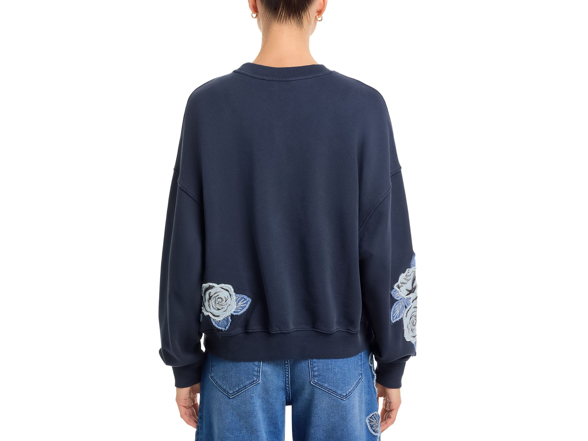 Teddy Rose Embroidered Sweatshirt — Image 3