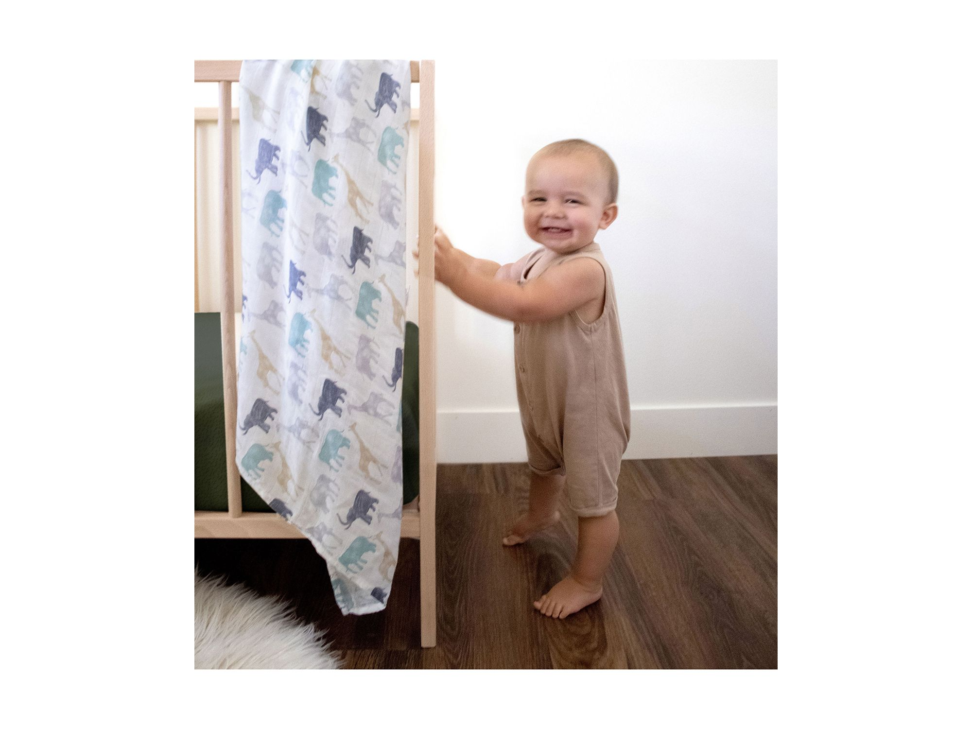3 Pk. Silky Soft Printed Swaddles — Image 4