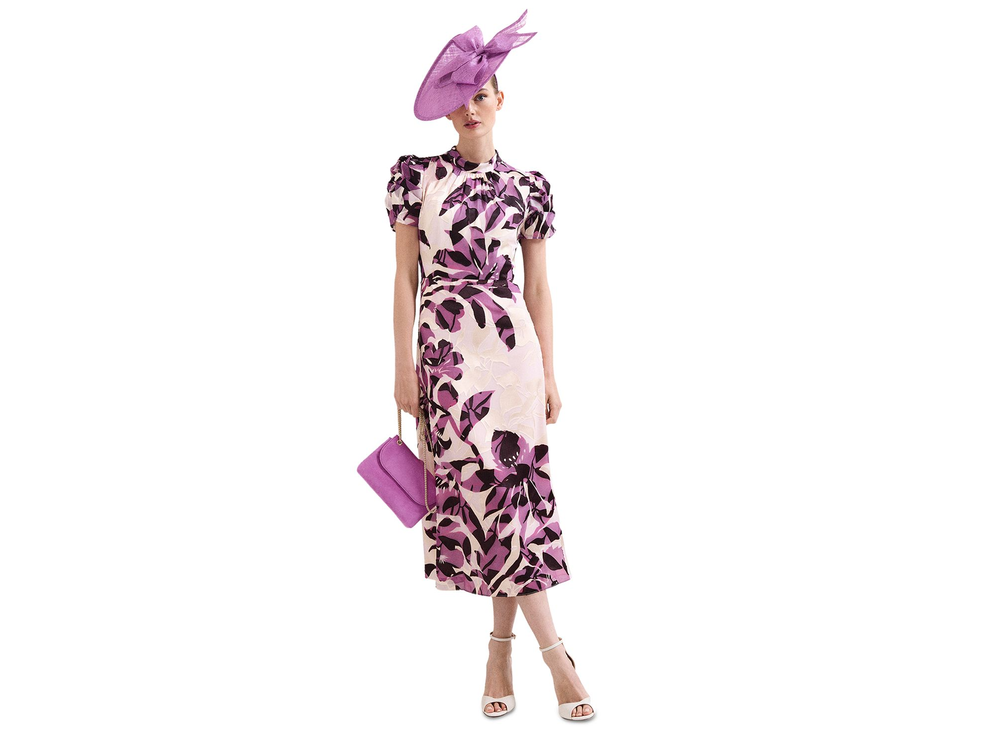 Tilly Floral Burnout Midi Dress — Image 12