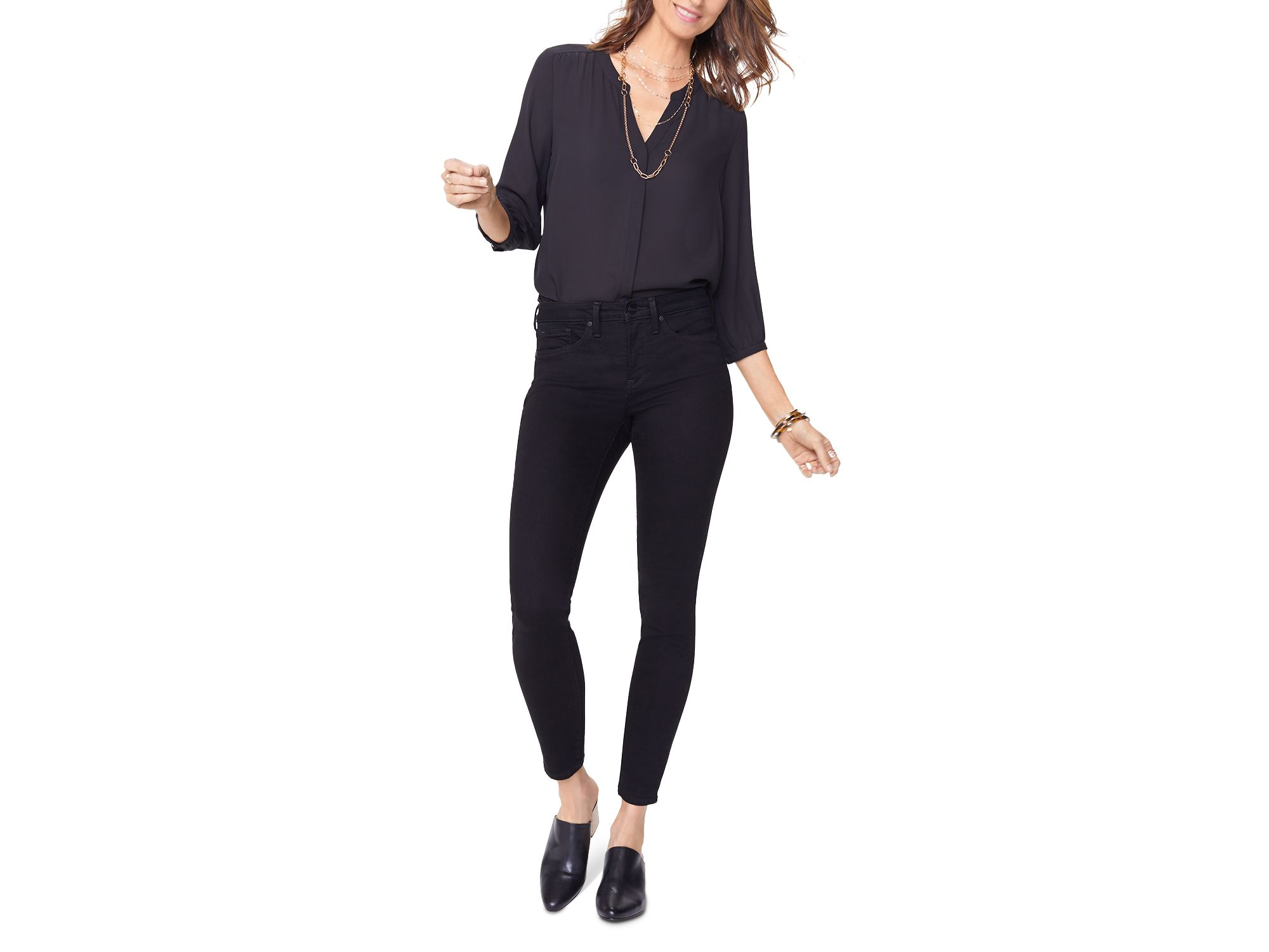 Ami Skinny Jeans in Black — Image 5