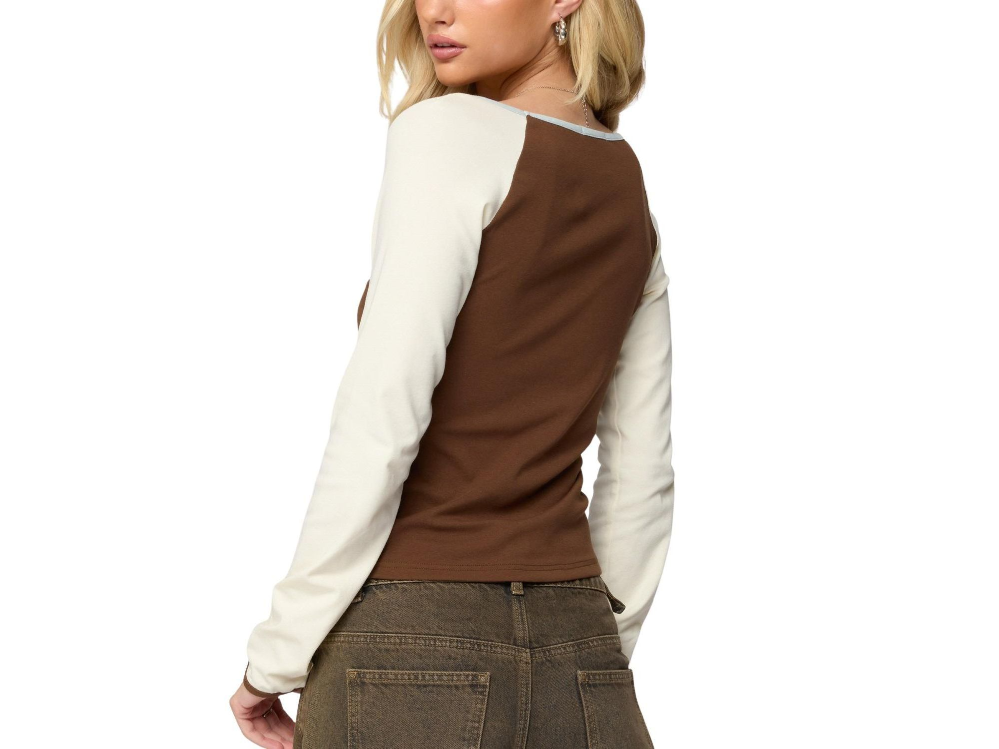 Ronie Contrast Raglan Top — Image 3