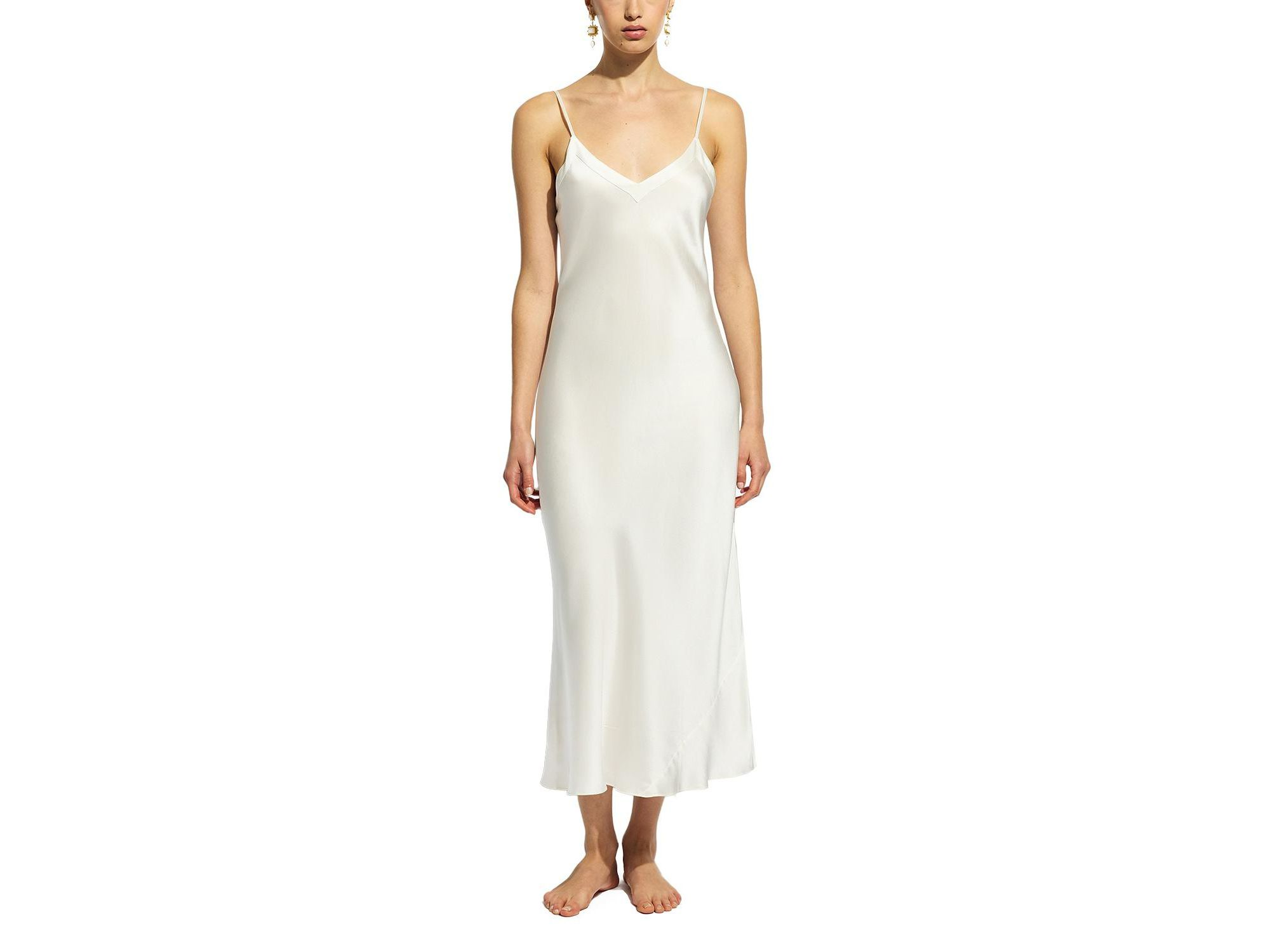 Silk Long V Neck Nite — Image 5
