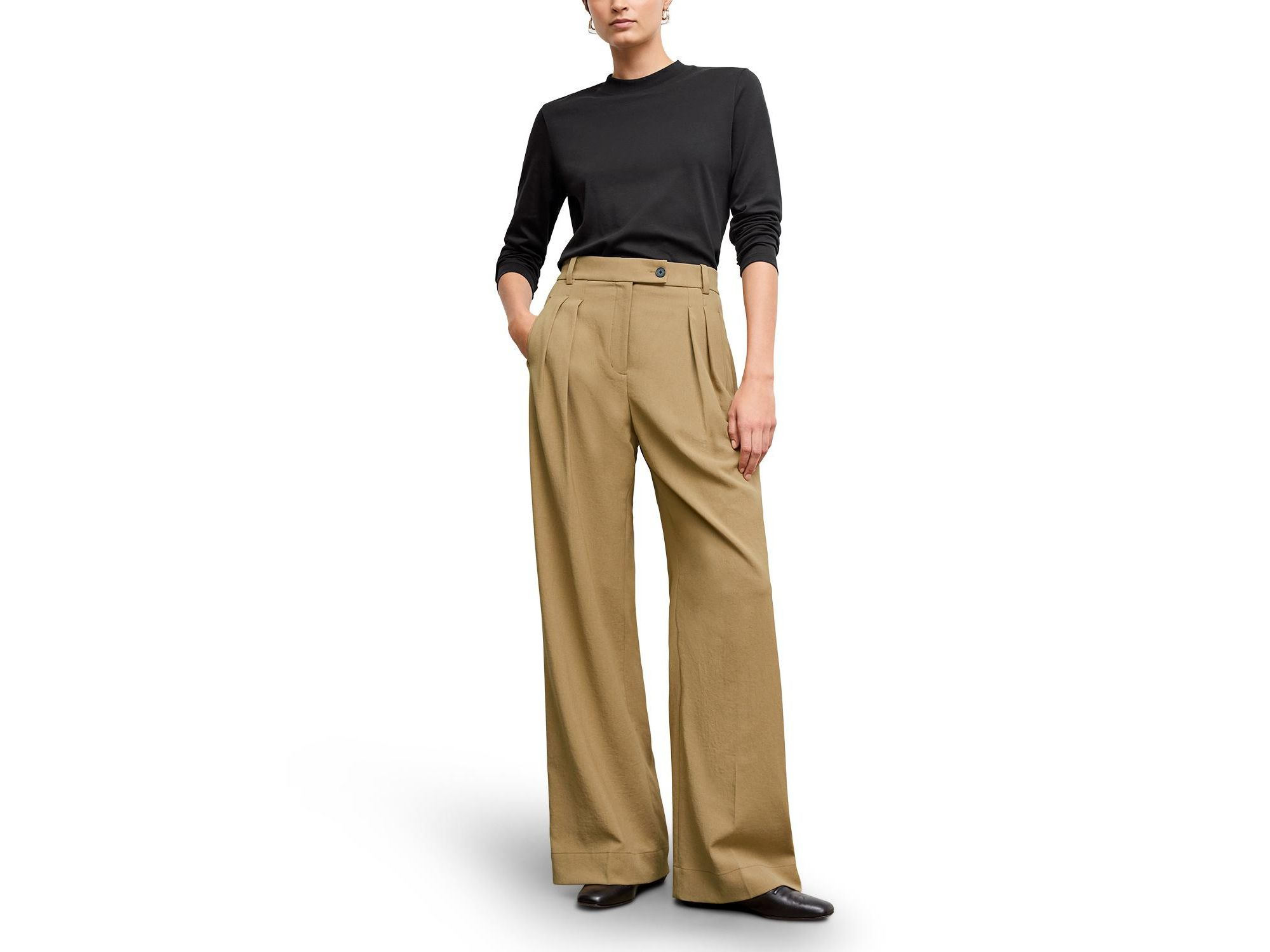 Raquel Long-Sleeve Tee Organic Pima Cotton — Image 5
