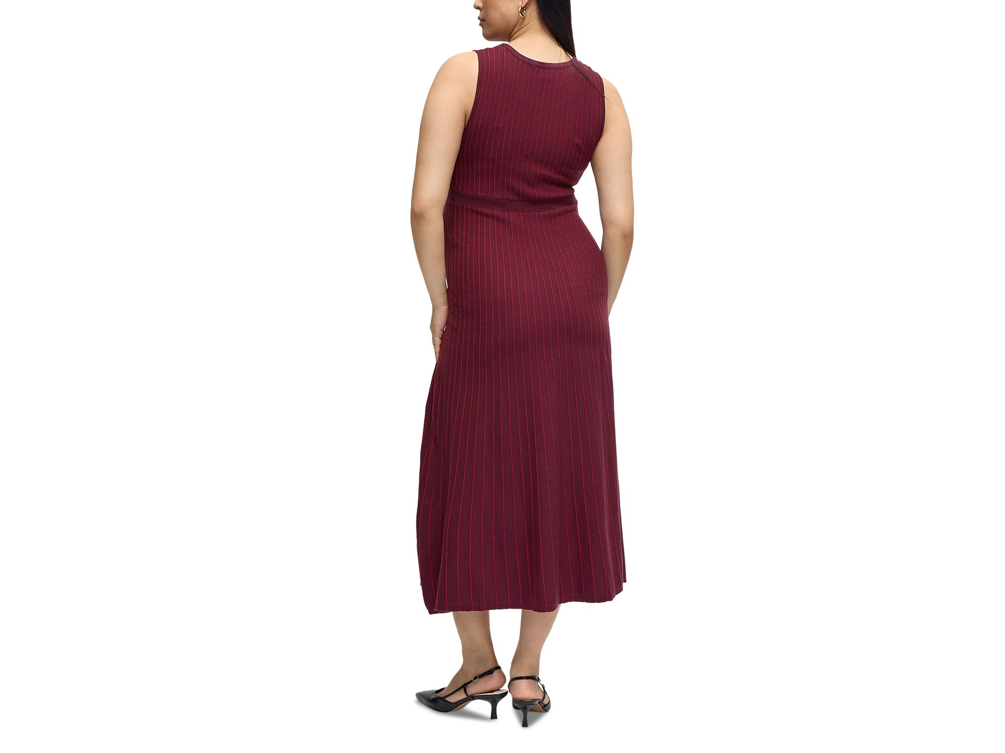 Striped Maternity Sweater Dress — Image 4