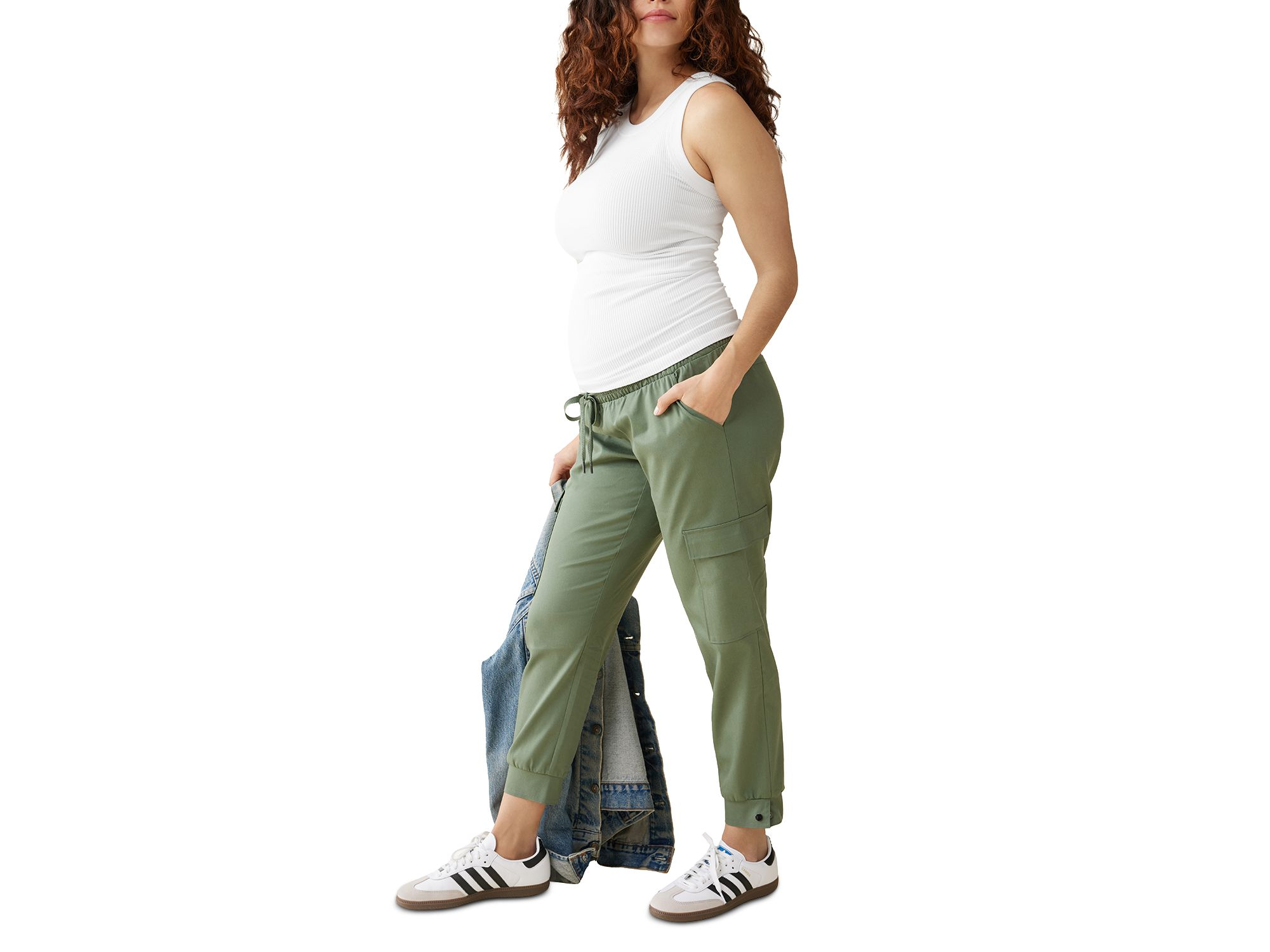 Soft Maternity Cargo Pants — Image 4