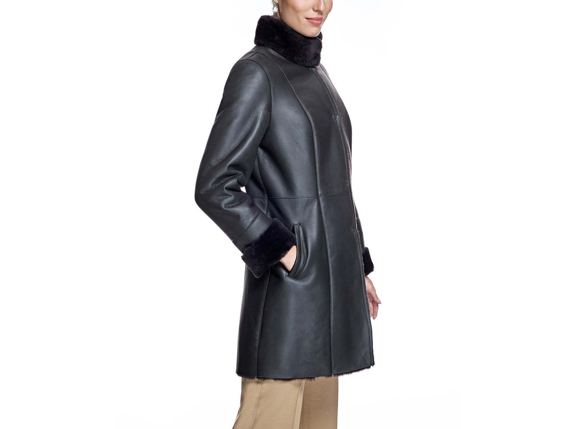 Nappa Shearling Coat — Image 5