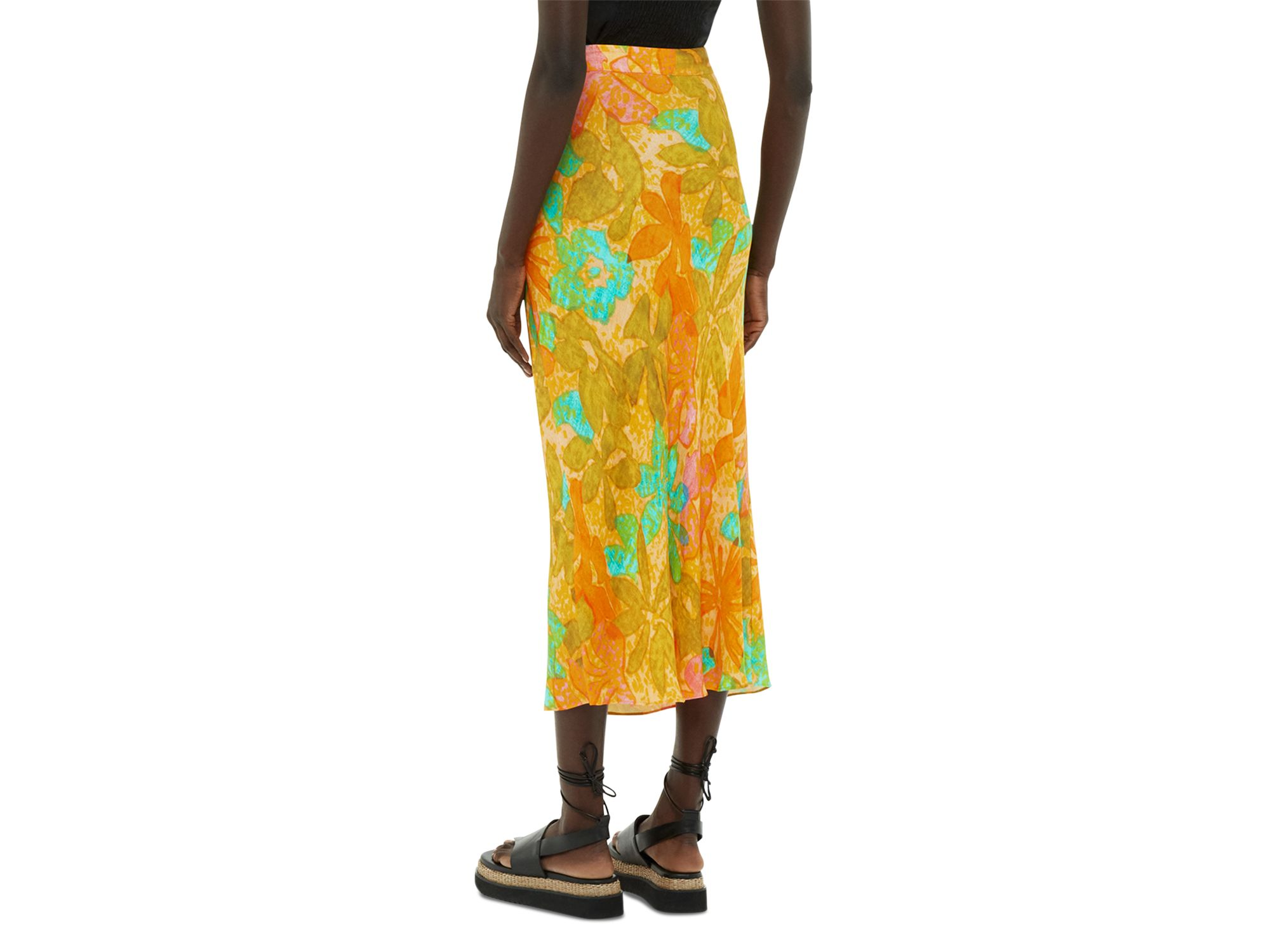 Side Button Midi Skirt — Image 3