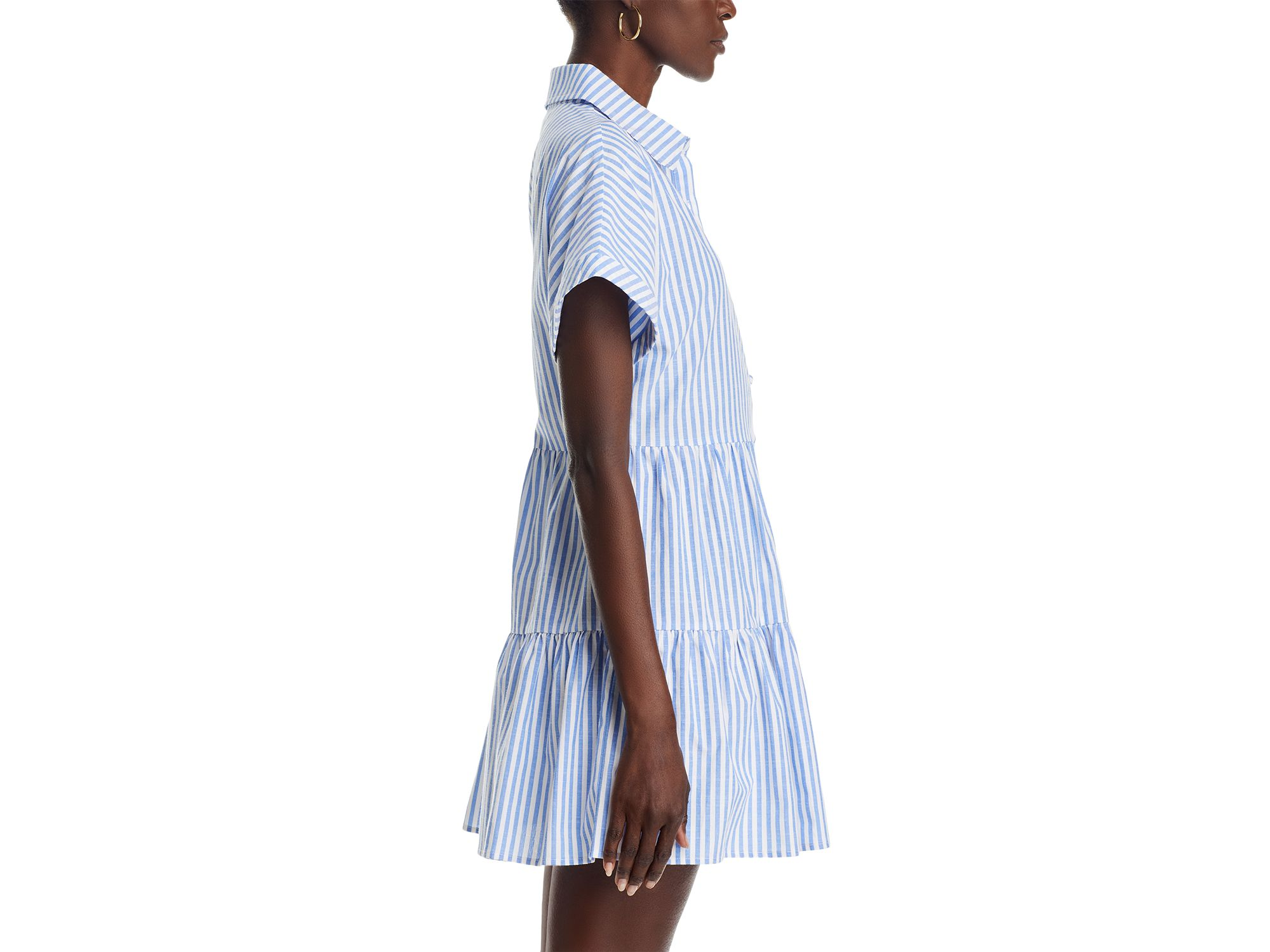 Stripe Mini Shirt Dress - Exclusive — Image 6