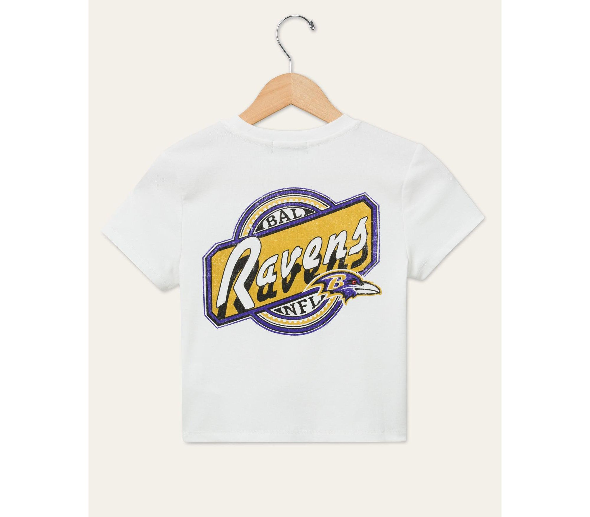 Women's NFL Baltimore Ravens Cheers Baby Tee — Image 3