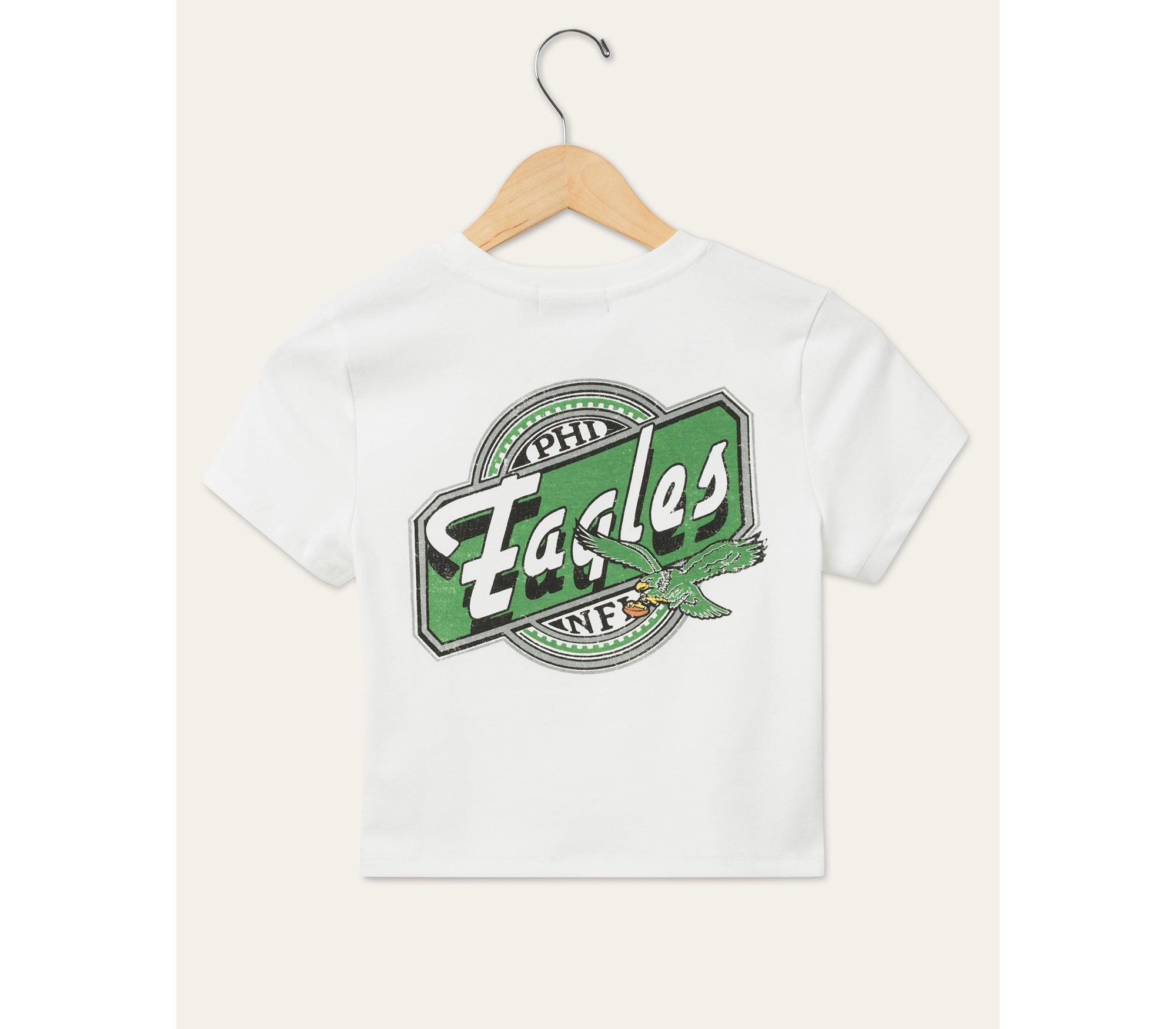 Women's NFL Philadelphia Eagles Cheers Baby Tee — Image 3