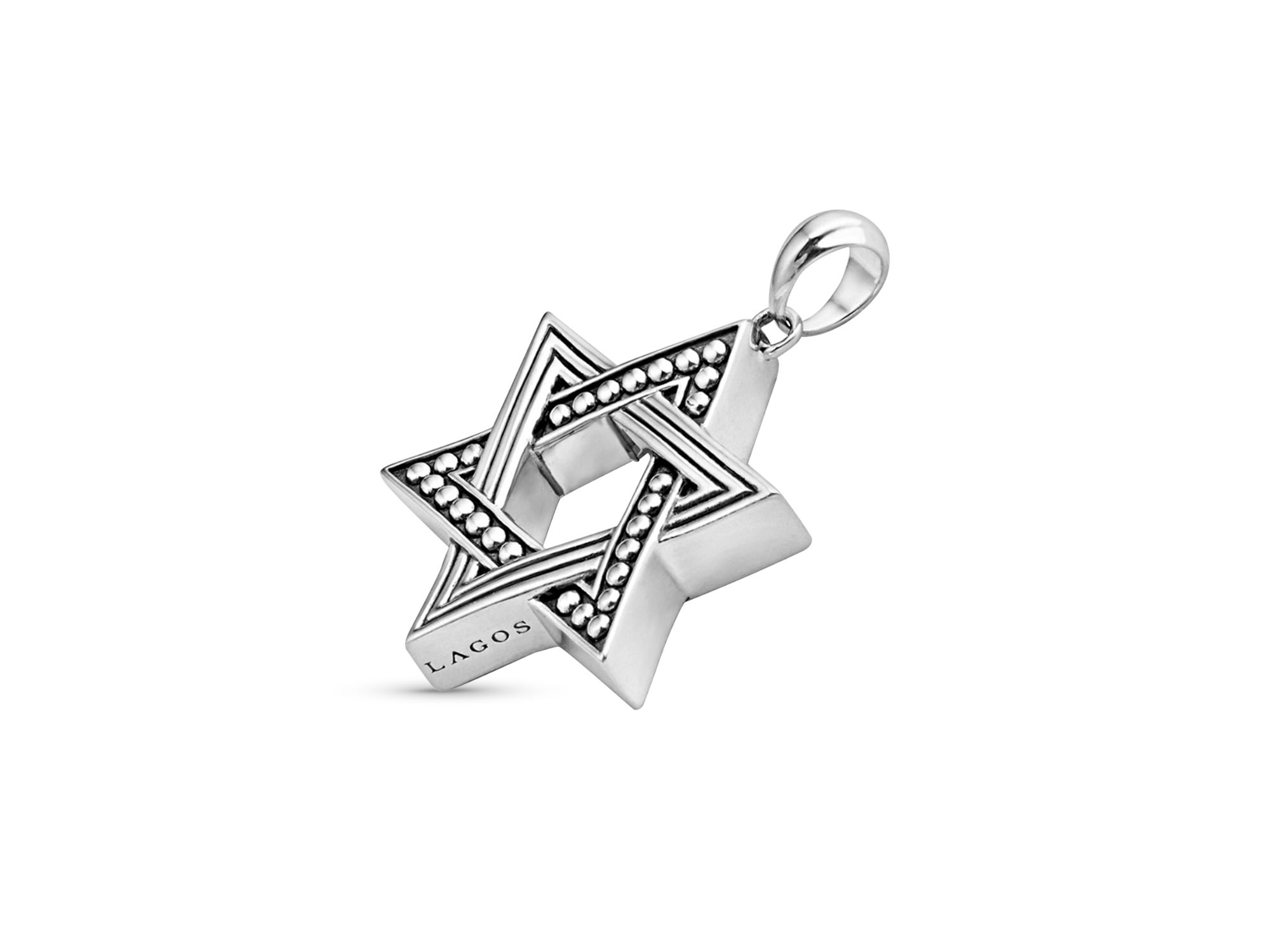 Men's Sterling Anthem Star of David Pendant - Exclusive — Image 3