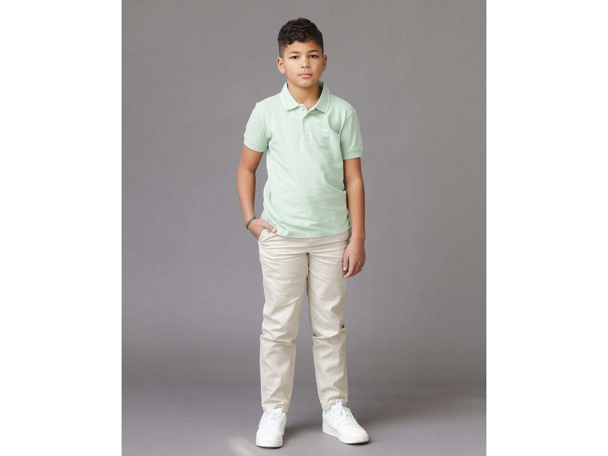 Boys' Organic Short Sleeve Knit Pique Polo Shirt - Little Kid, Big Kid — Image 5