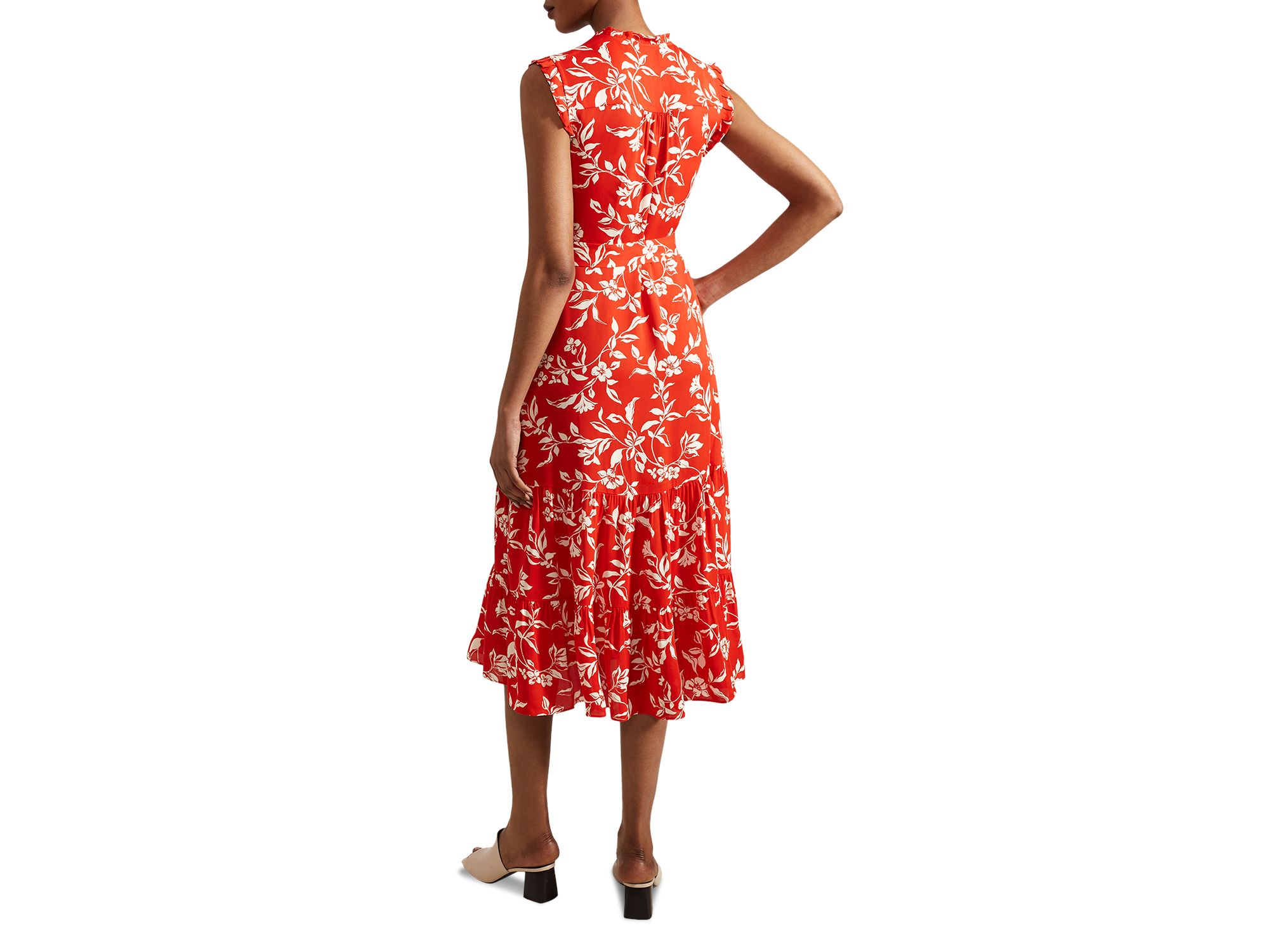 Elsa Ruffled Midi Dress — Image 5