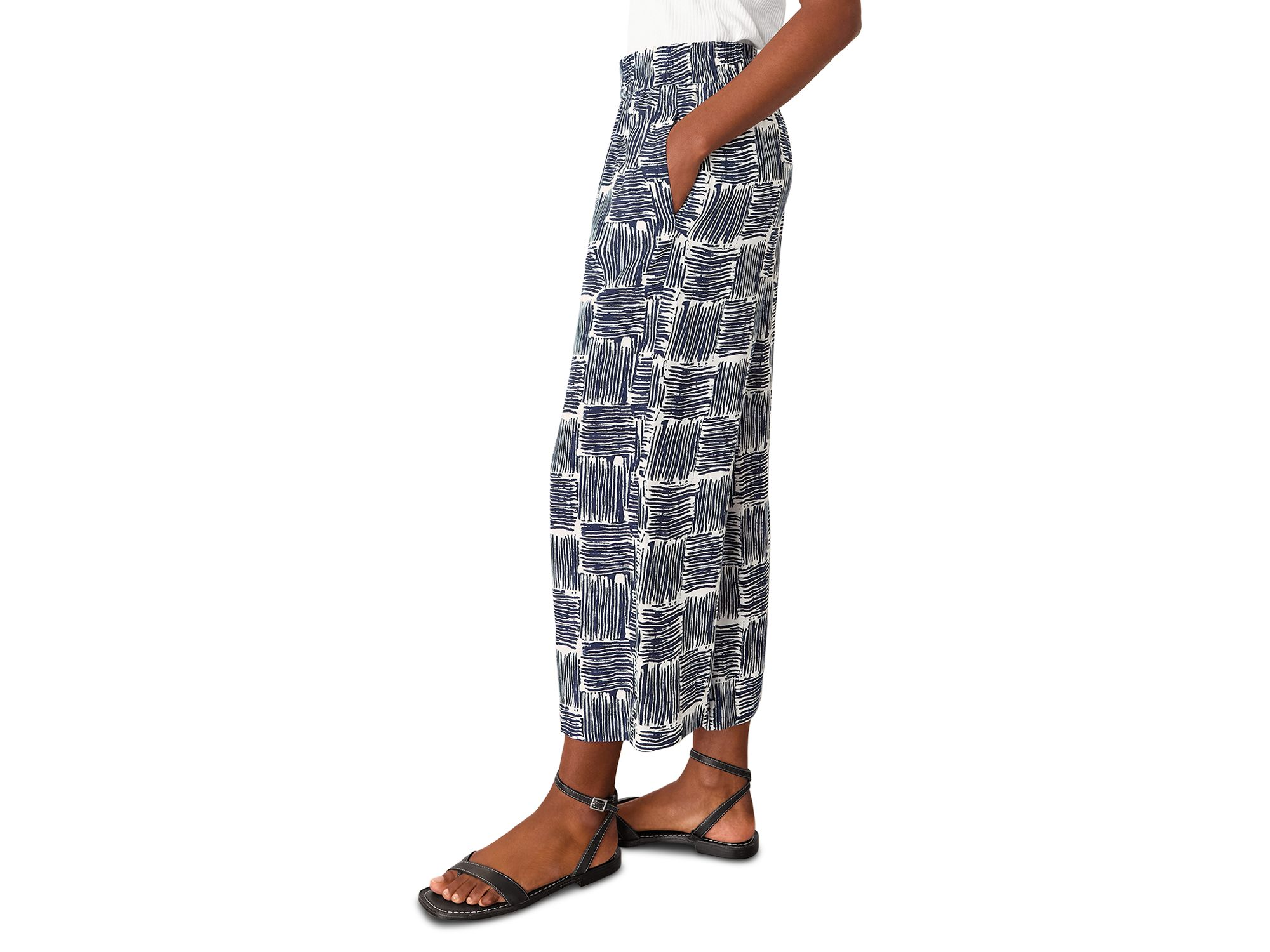 Hatch Squares Cropped Pants — Image 4