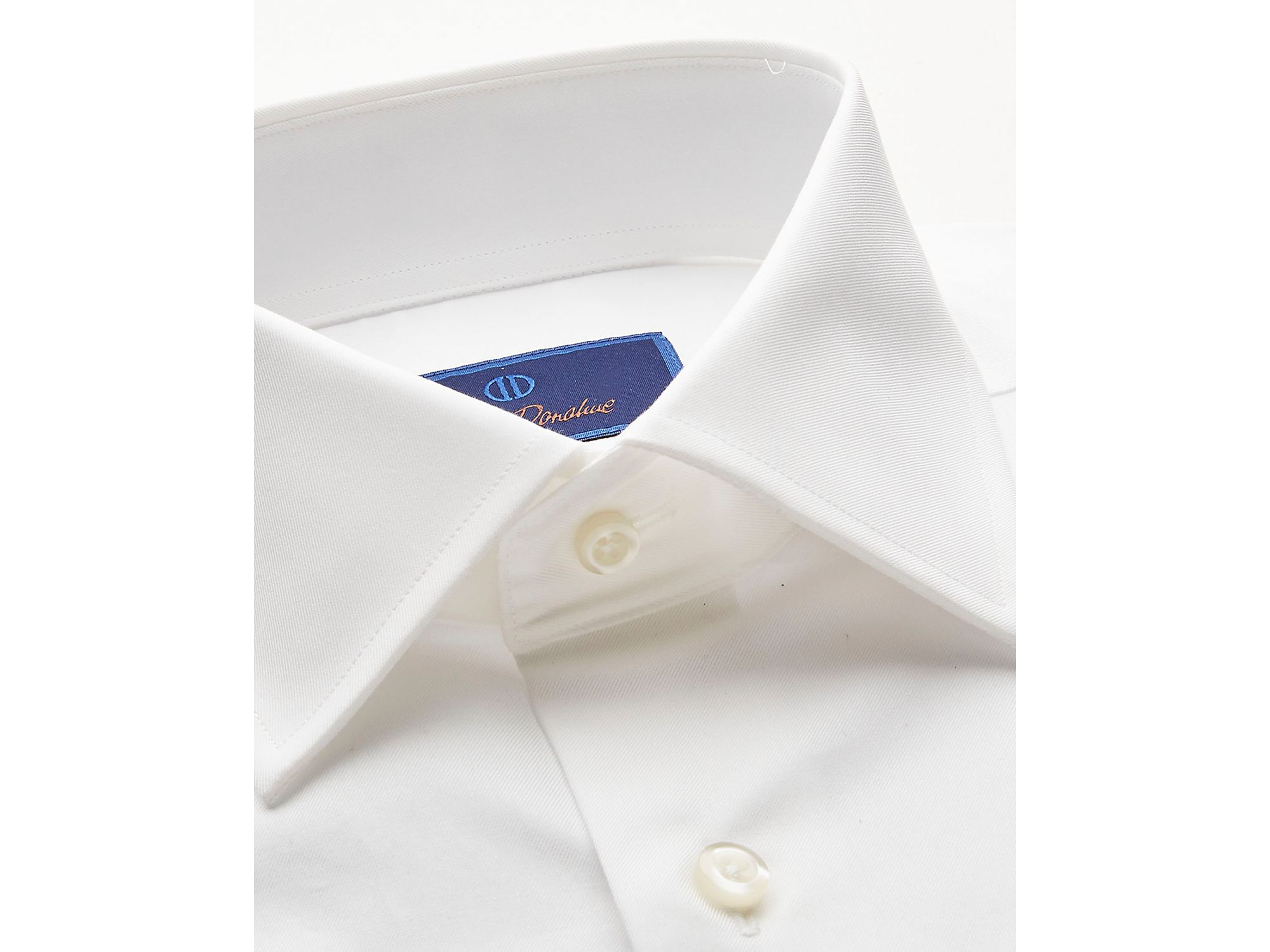 Super Fine Twill Trim Fit Dress Shirt — Image 3