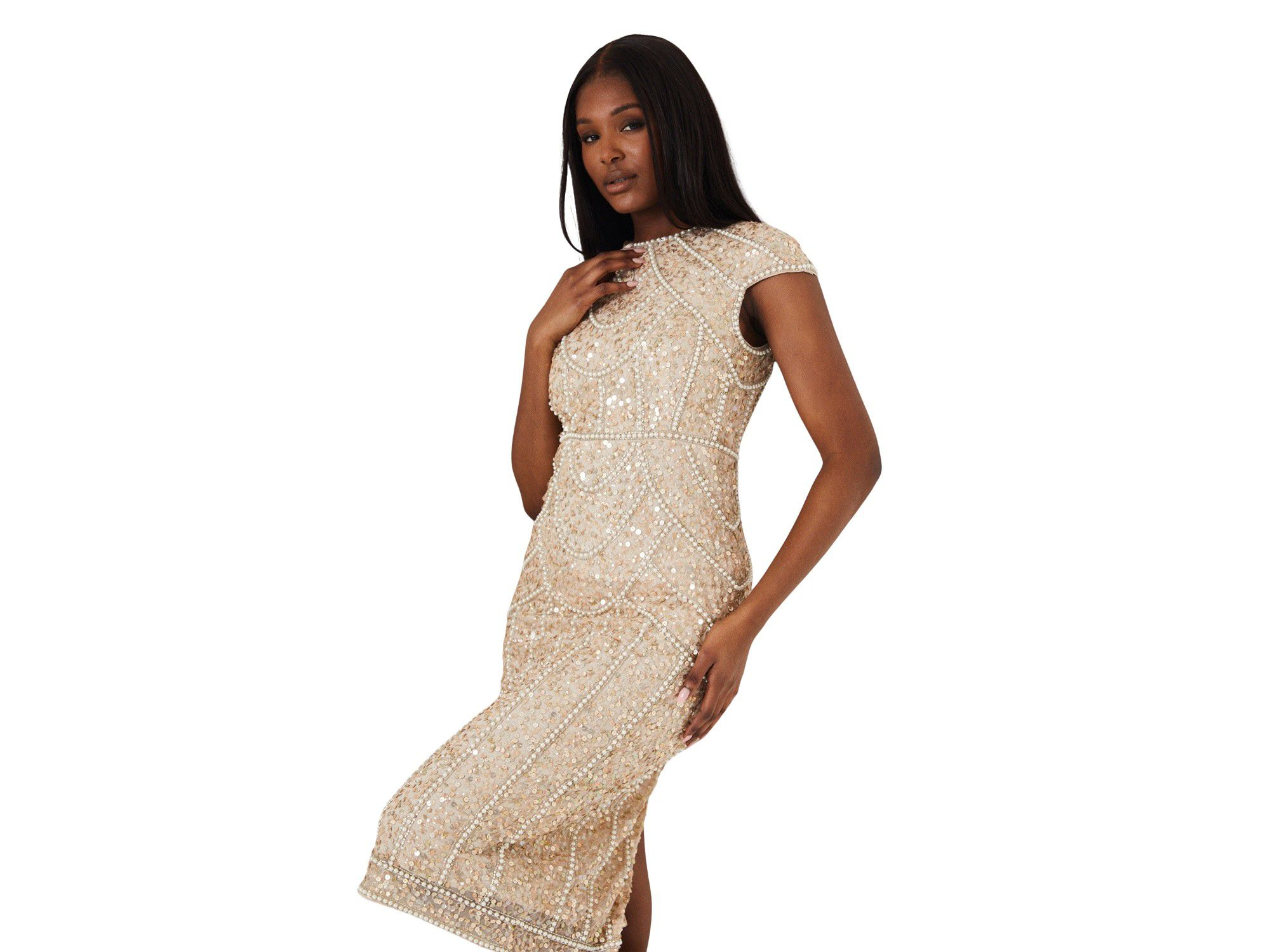 Embellished Pencil Dress — Image 3