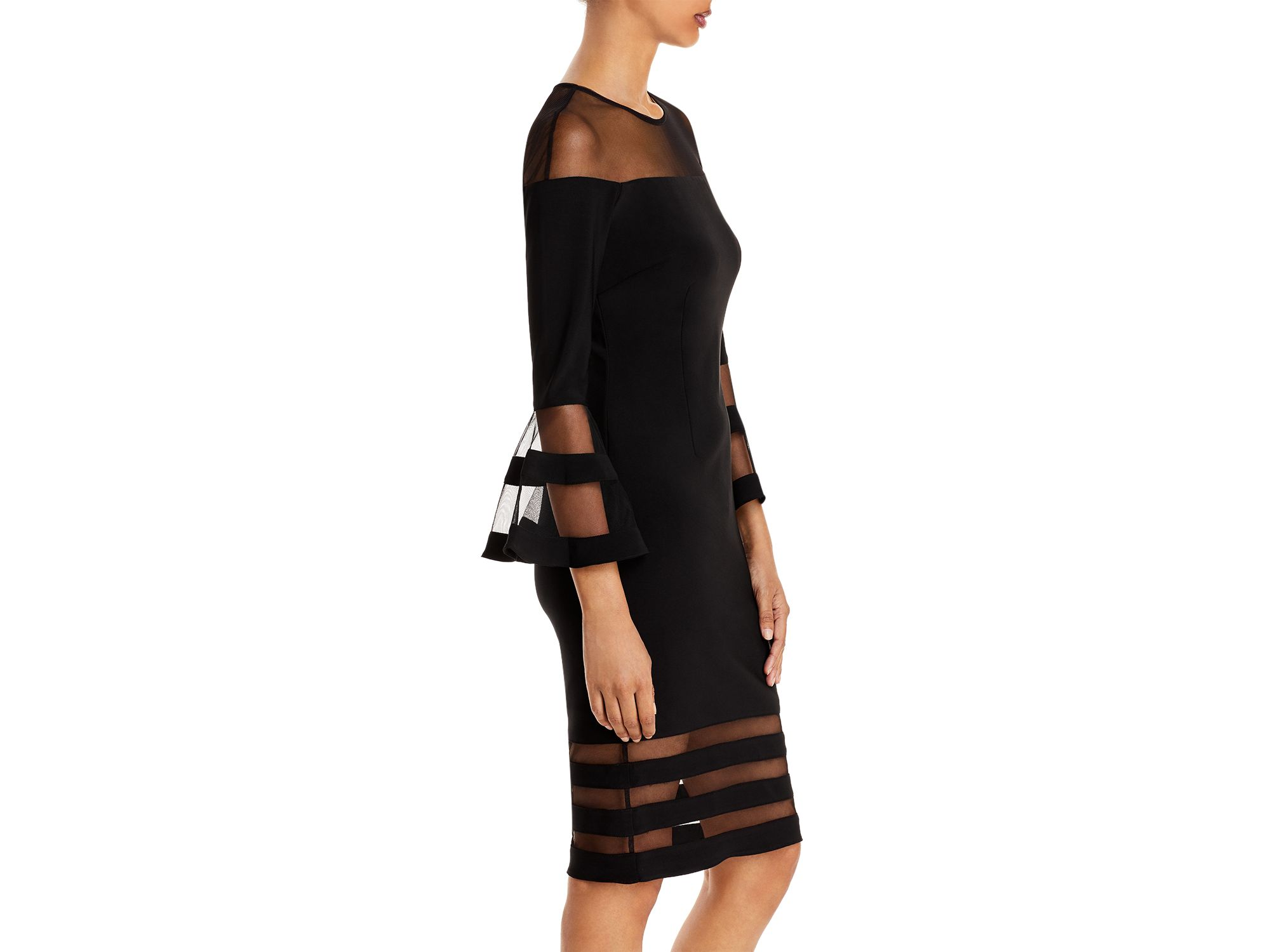 Bell-Sleeve Illusion Dress - Exclusive — Image 5
