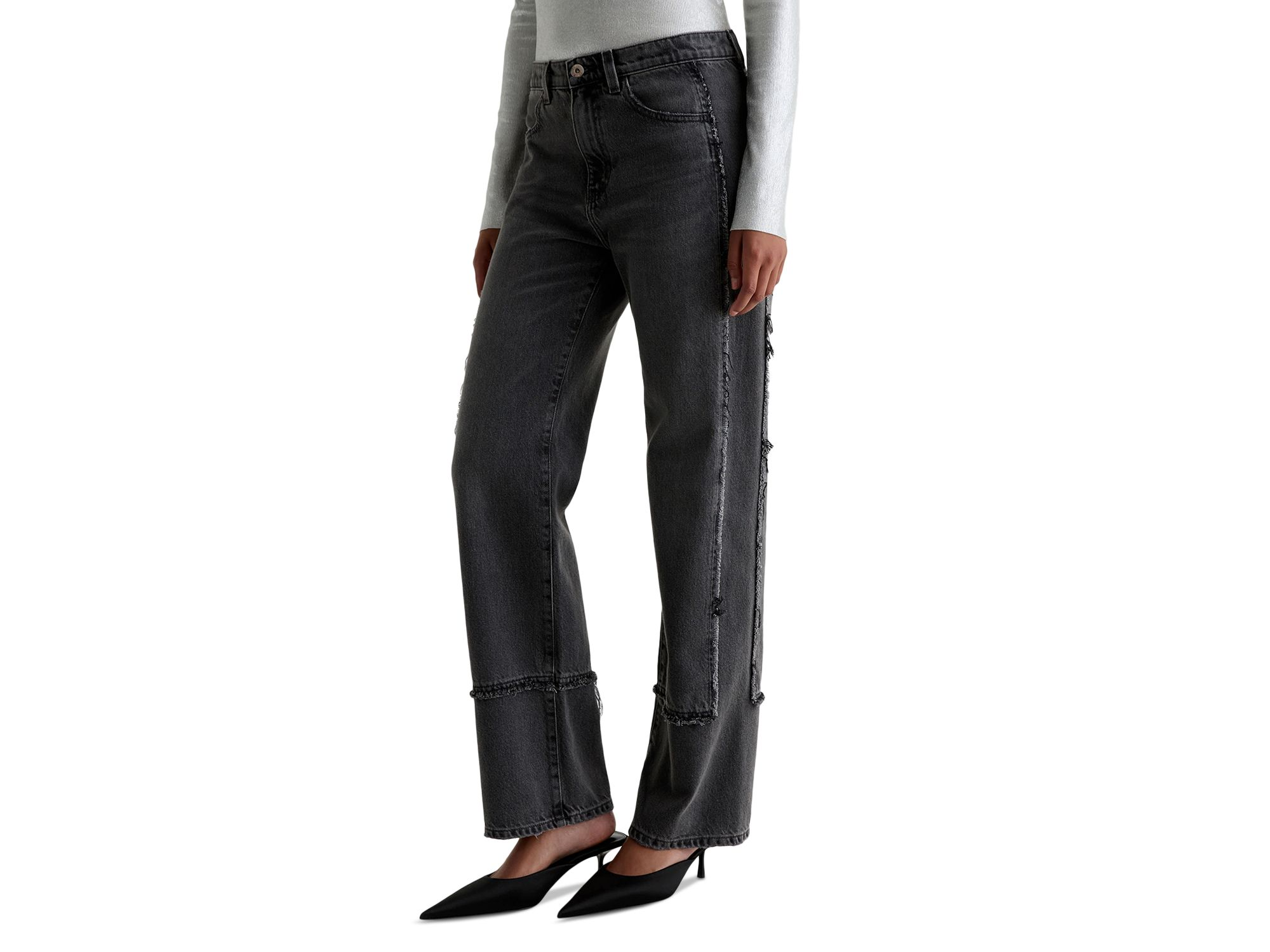 Brinley Mid Rise Straight Jeans in Overnight — Image 5
