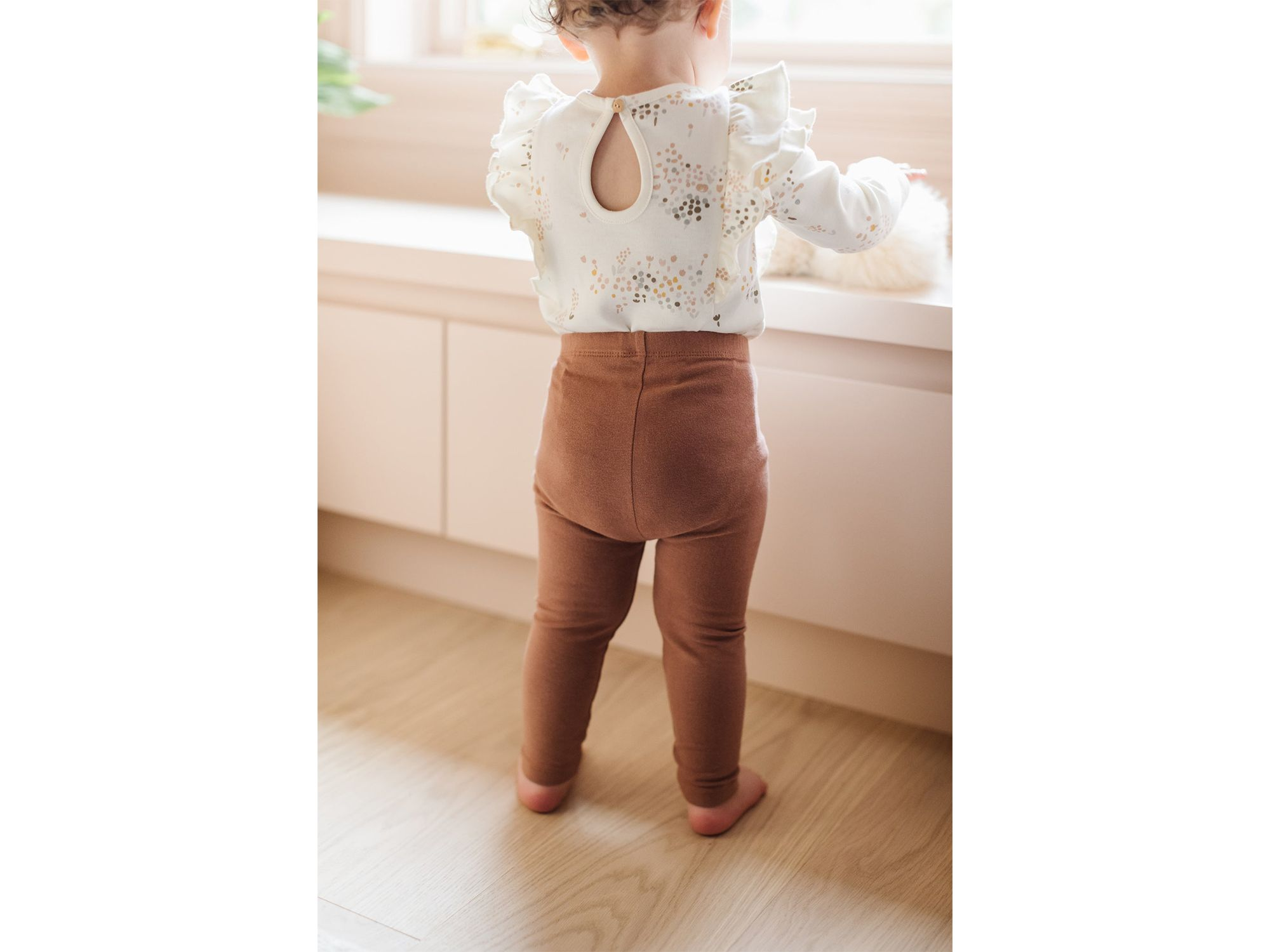 Unisex Flower Patch Flutter One Piece Bodysuit - Baby — Image 5