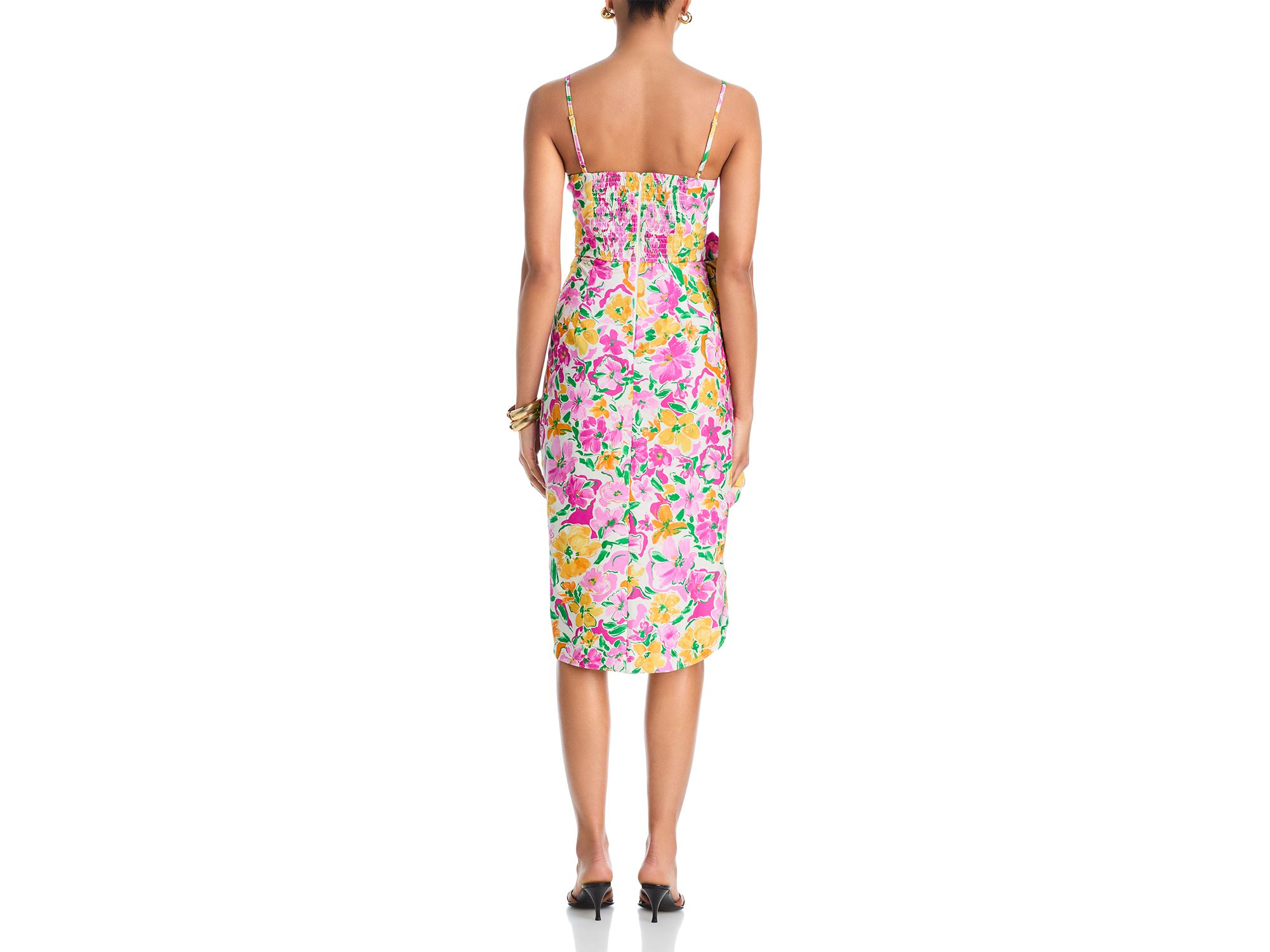 Floral Gathered Dress - Exclusive — Image 3