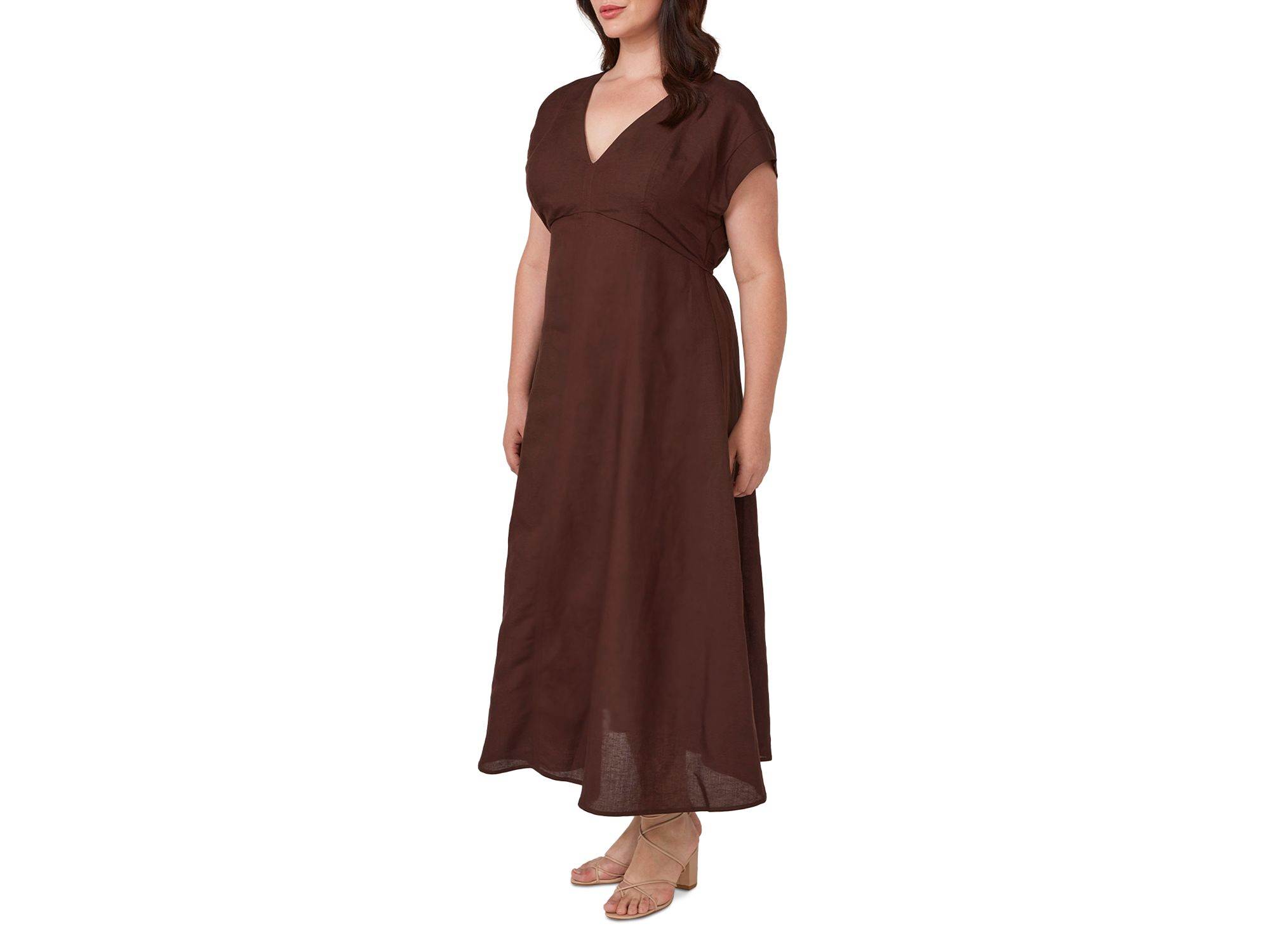 Aubrey V Neck Midi Dress — Image 4