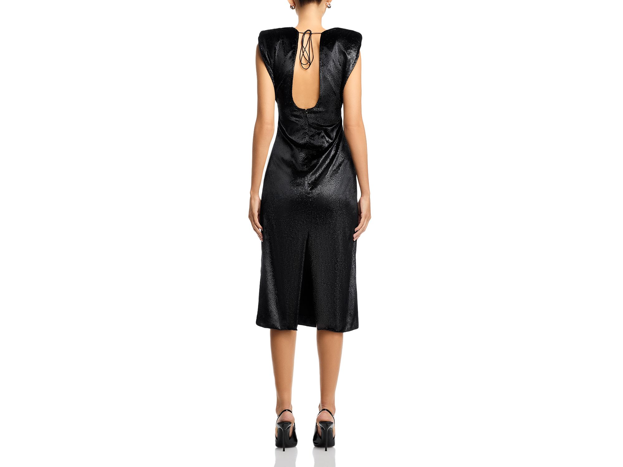 Metallic Velvet Dress — Image 3
