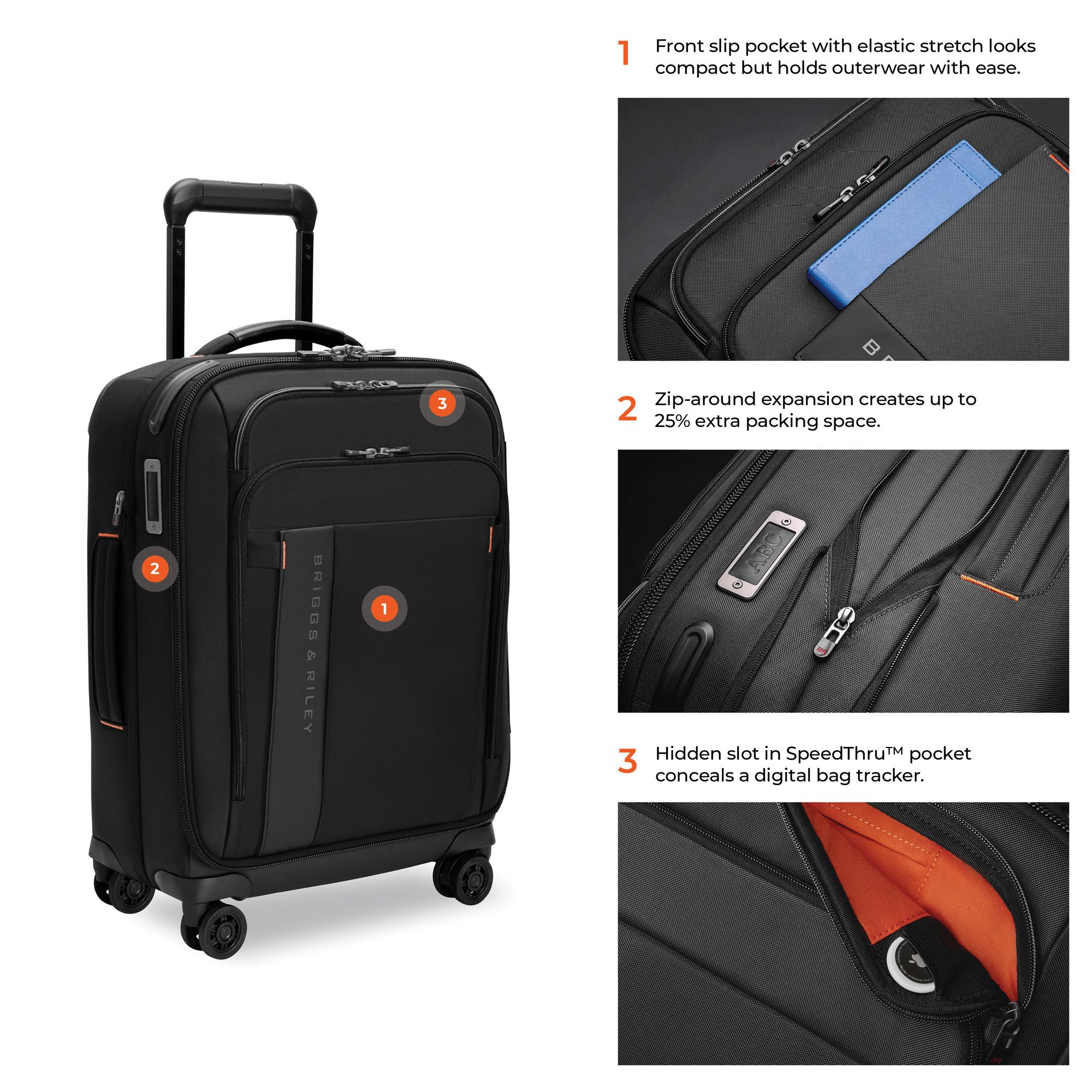 ZDX Essential Global Spinner Carry On Bag — Image 6