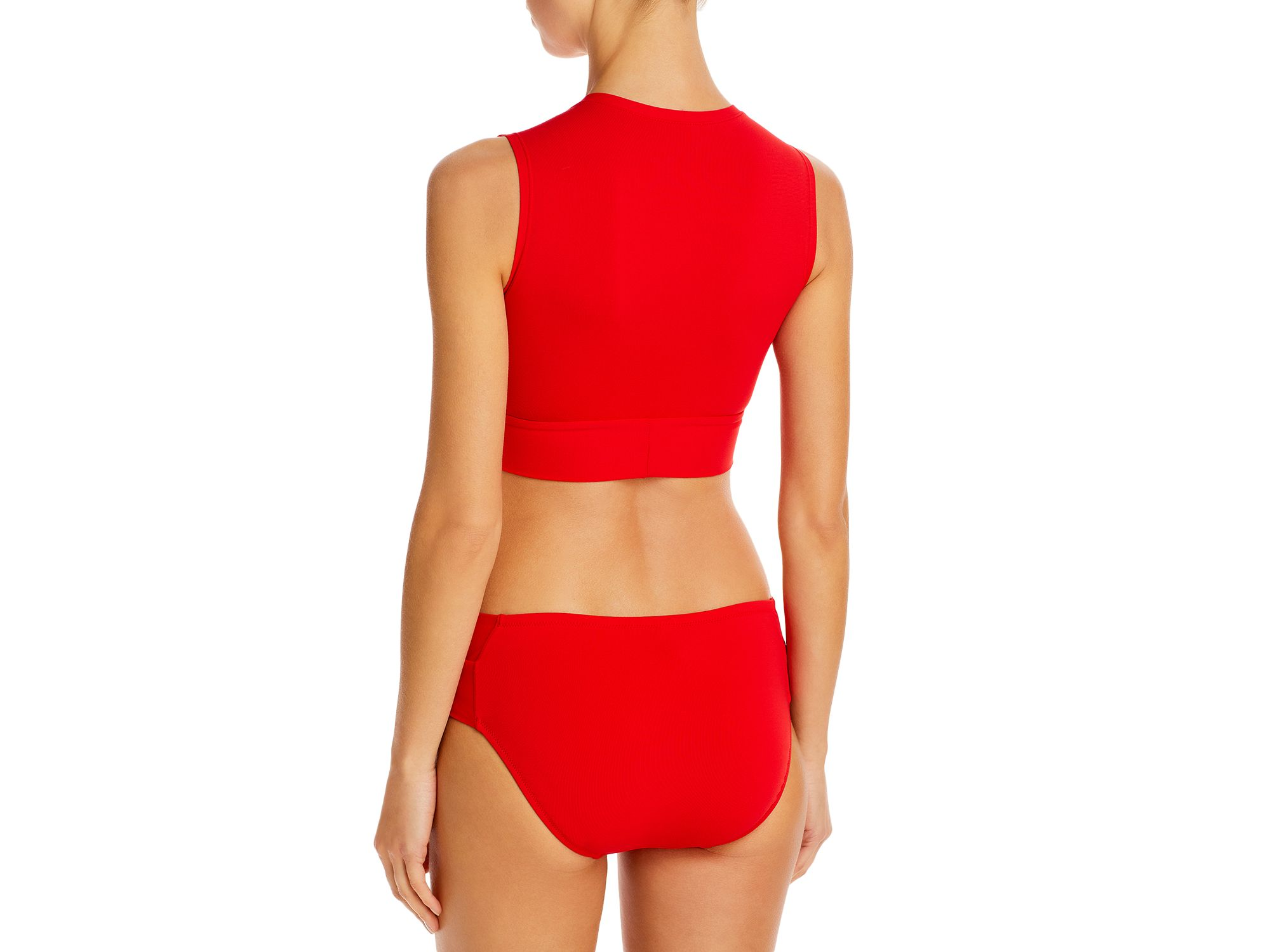 Ava Solid Twist-Front Bikini Bottom — Image 3