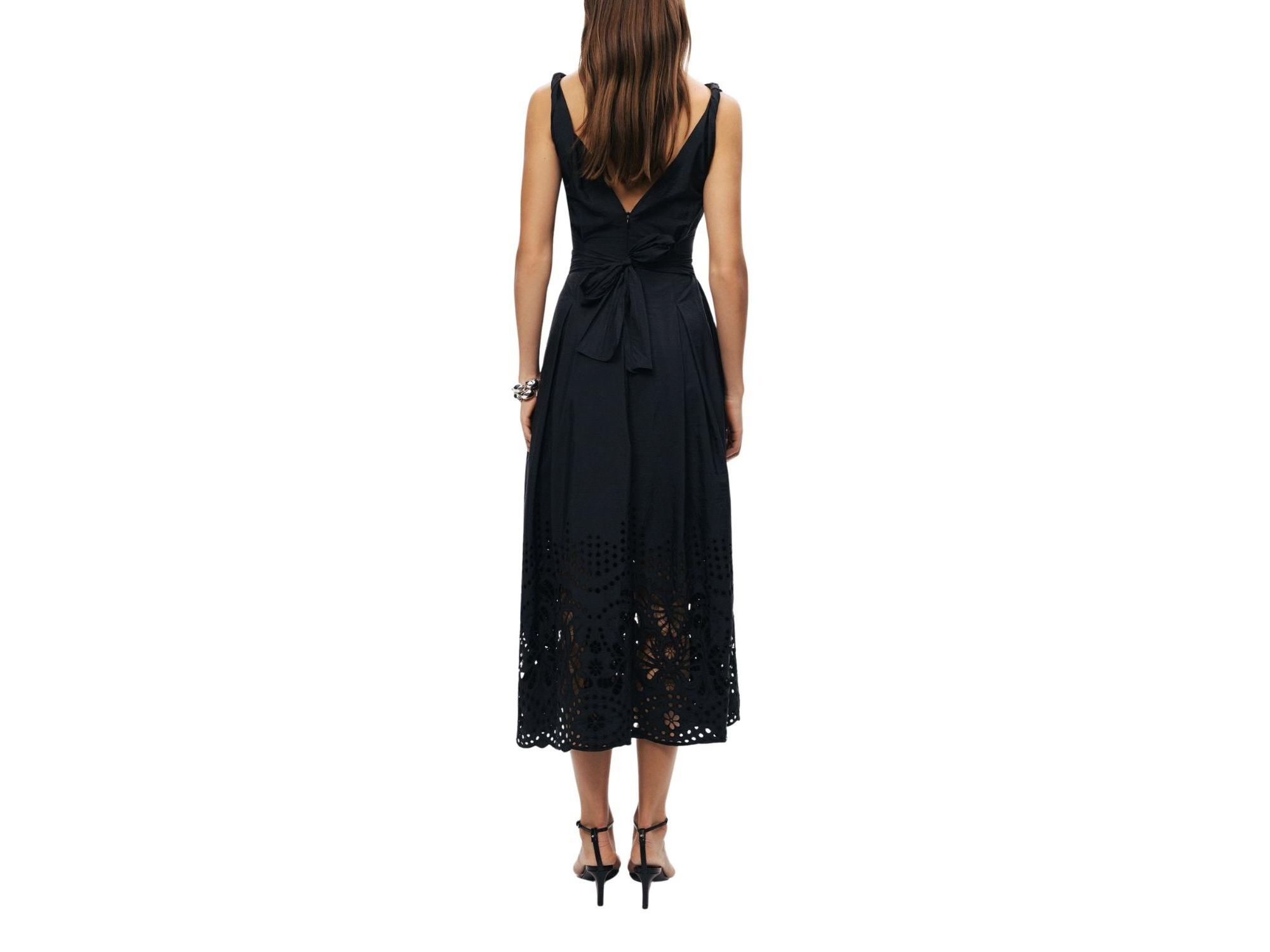Sleeveless Embroidered Midi Dress — Image 8