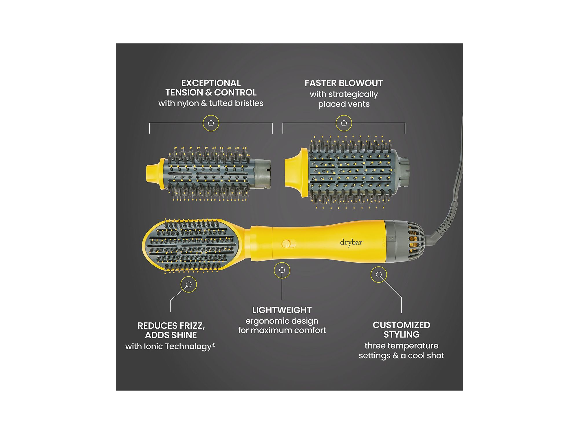 The Triple Shot Interchangeable Blow Dryer Brush — Image 7