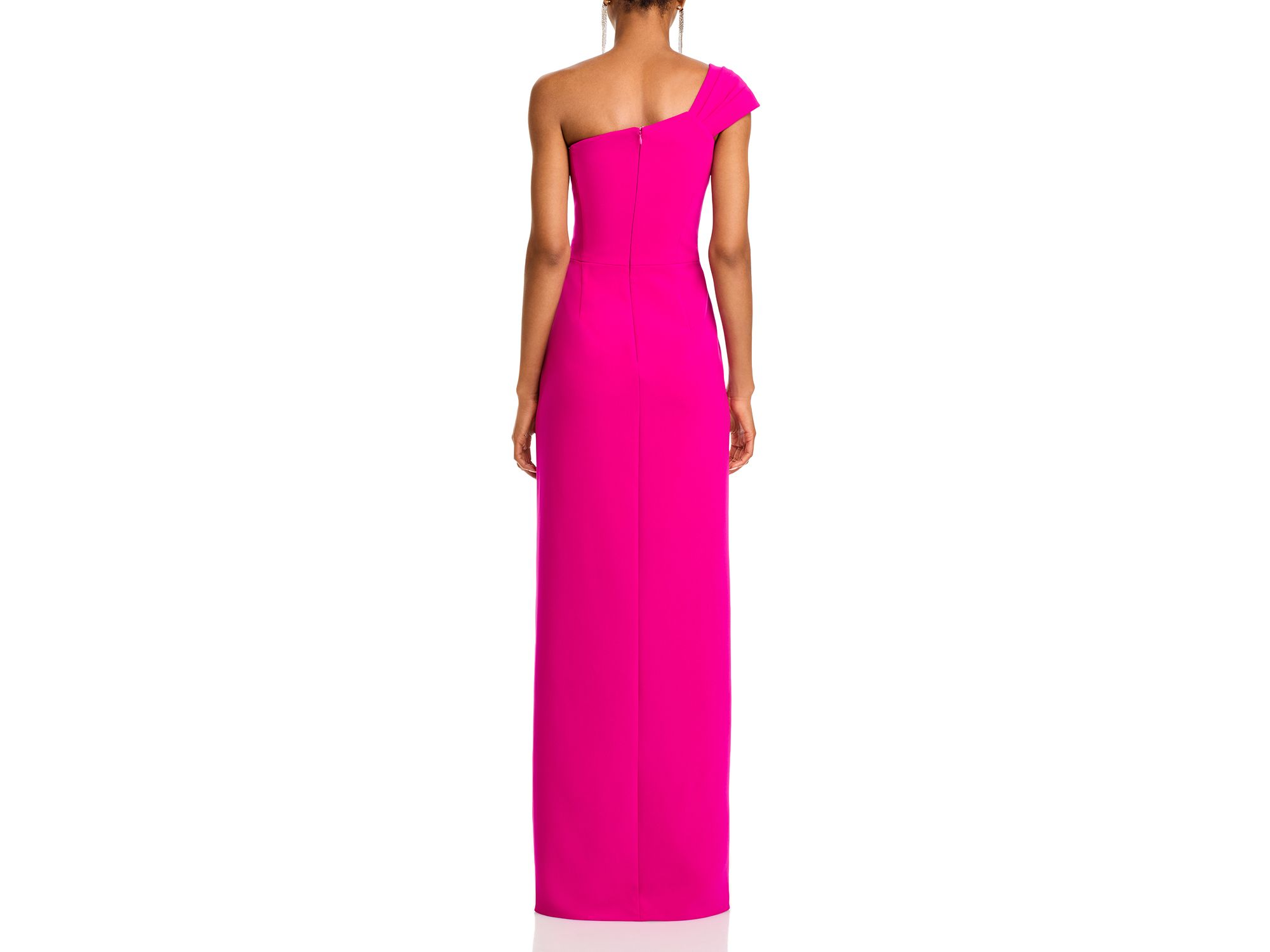 One Shoulder Side Drape Gown — Image 6