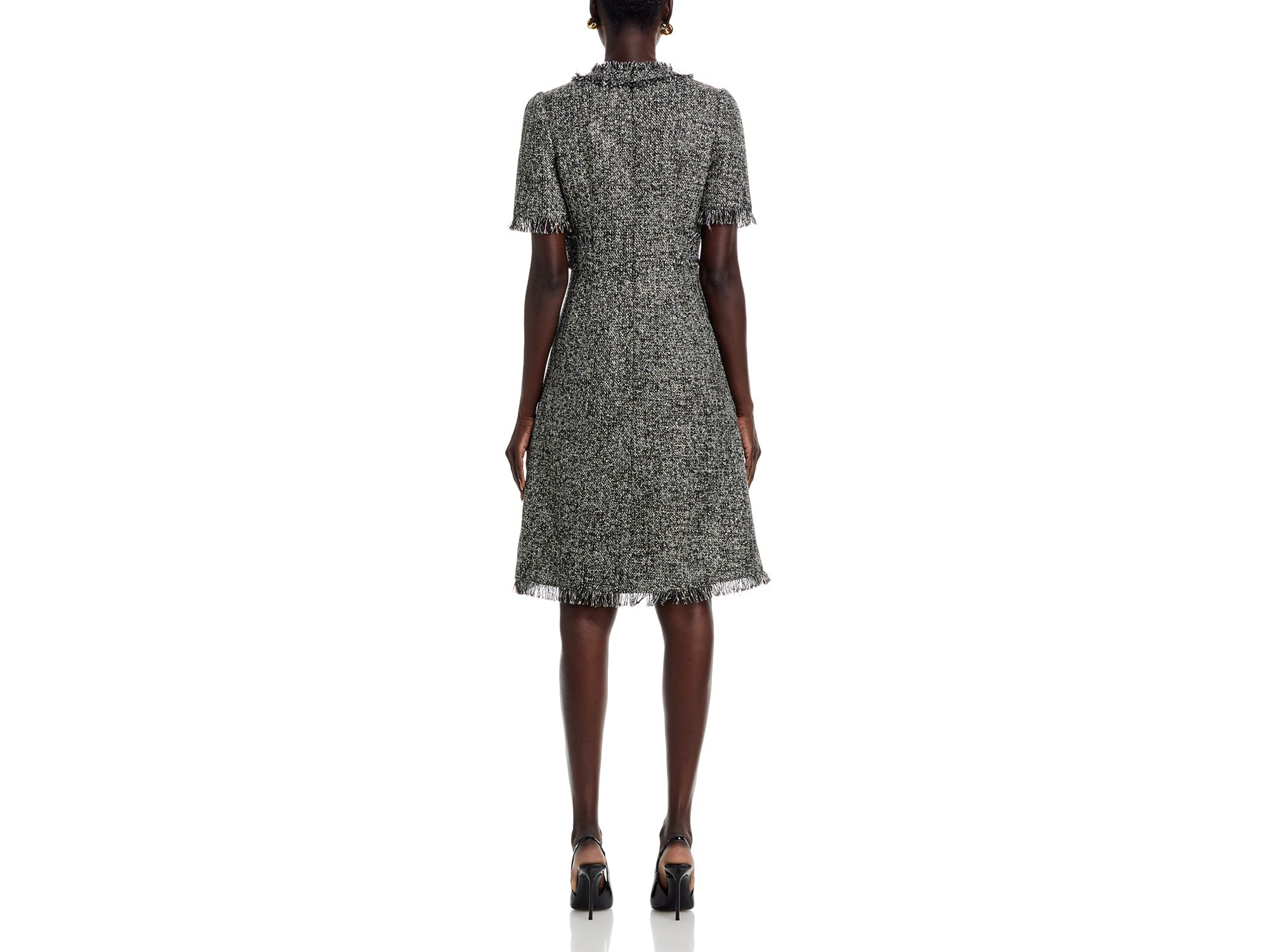 Bouclé Tweed Dress — Image 3