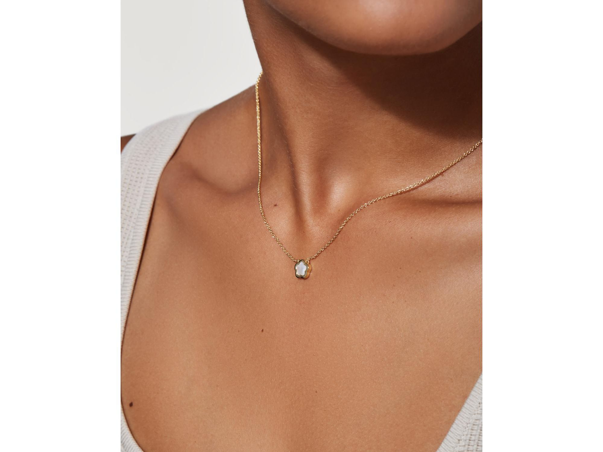 Mother of Pearl Inlay Flower Pendant - Saya — Image 4