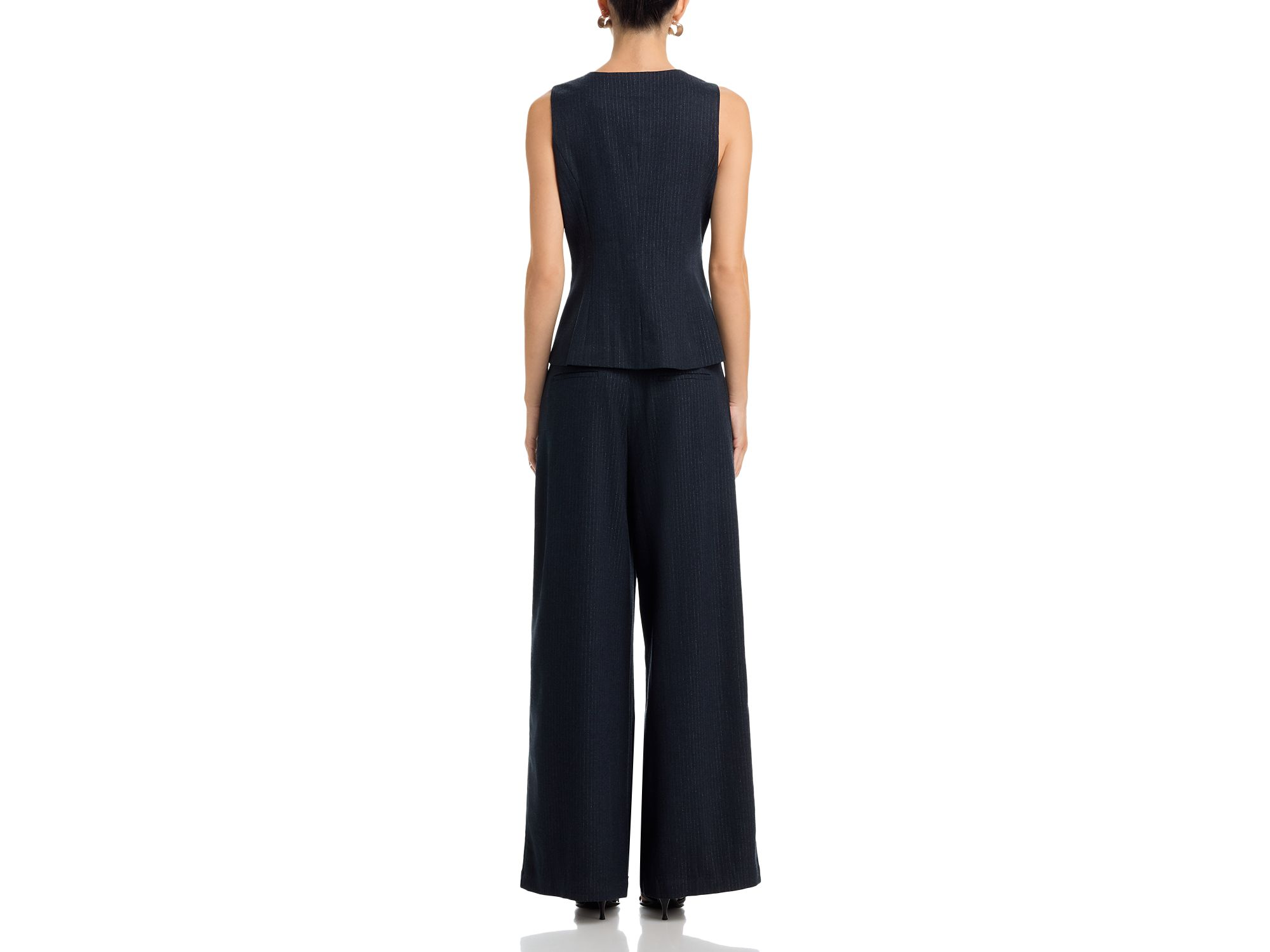 Pinstripe Rhinestone Button Vest & Pinstripe Rhinestone Button Pants - Exclusive — Image 8