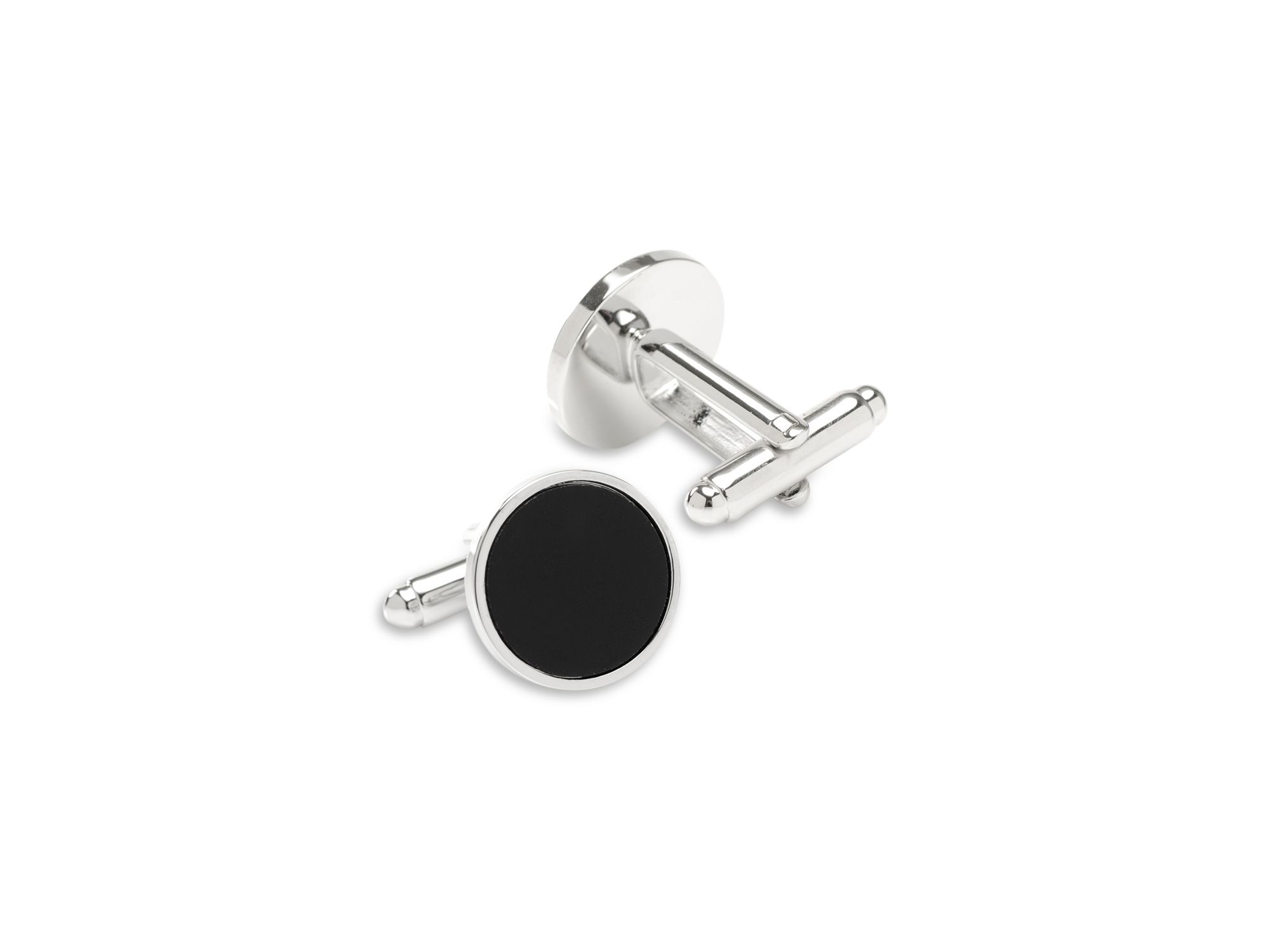 Round Onyx Cufflinks — Image 3