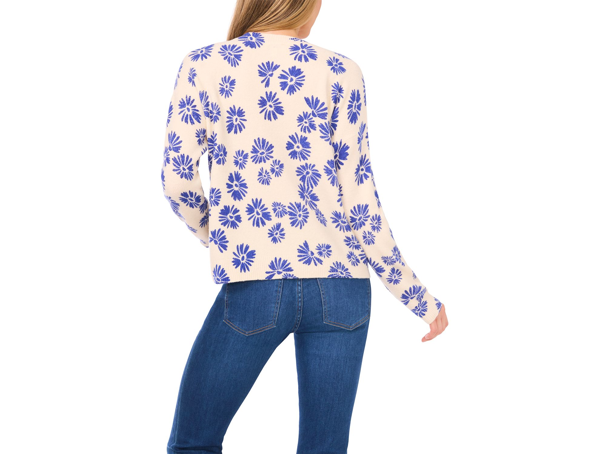 Flower Print Sweater — Image 3