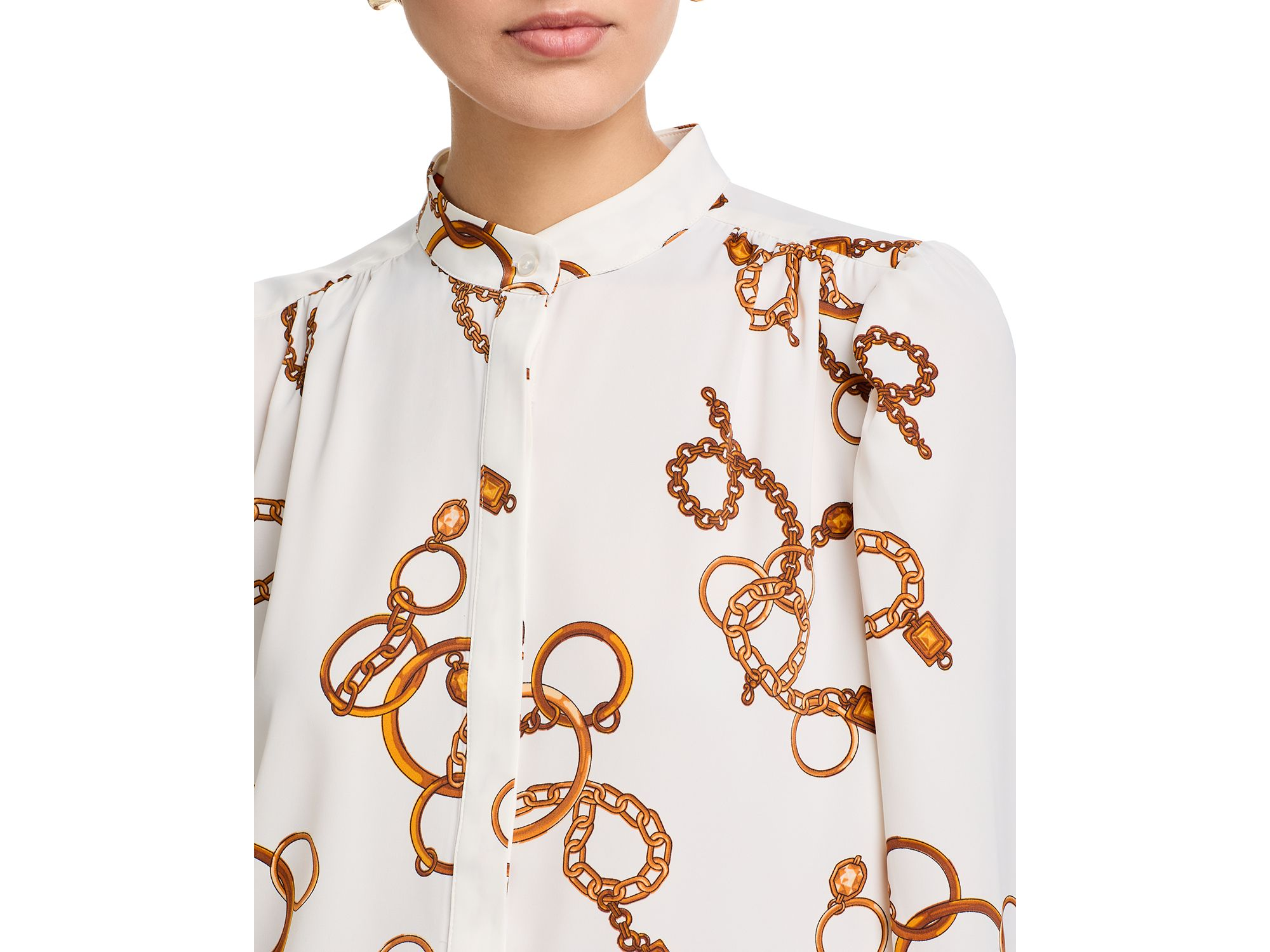Long Sleeved Button Down Blouse — Image 3