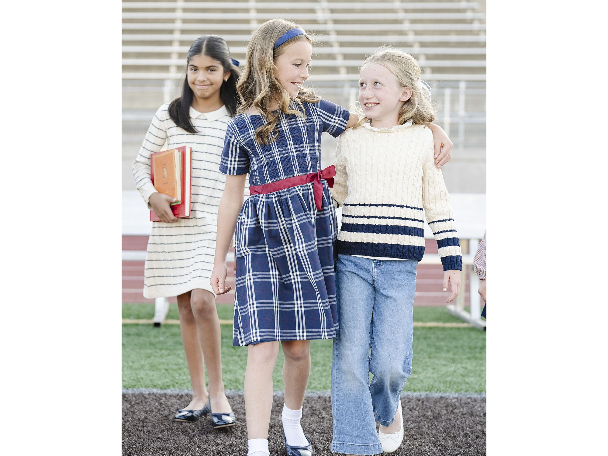 Girls' Organic Smocked Short Sleeve Poplin Dress - Little Kid, Big Kid — Image 7