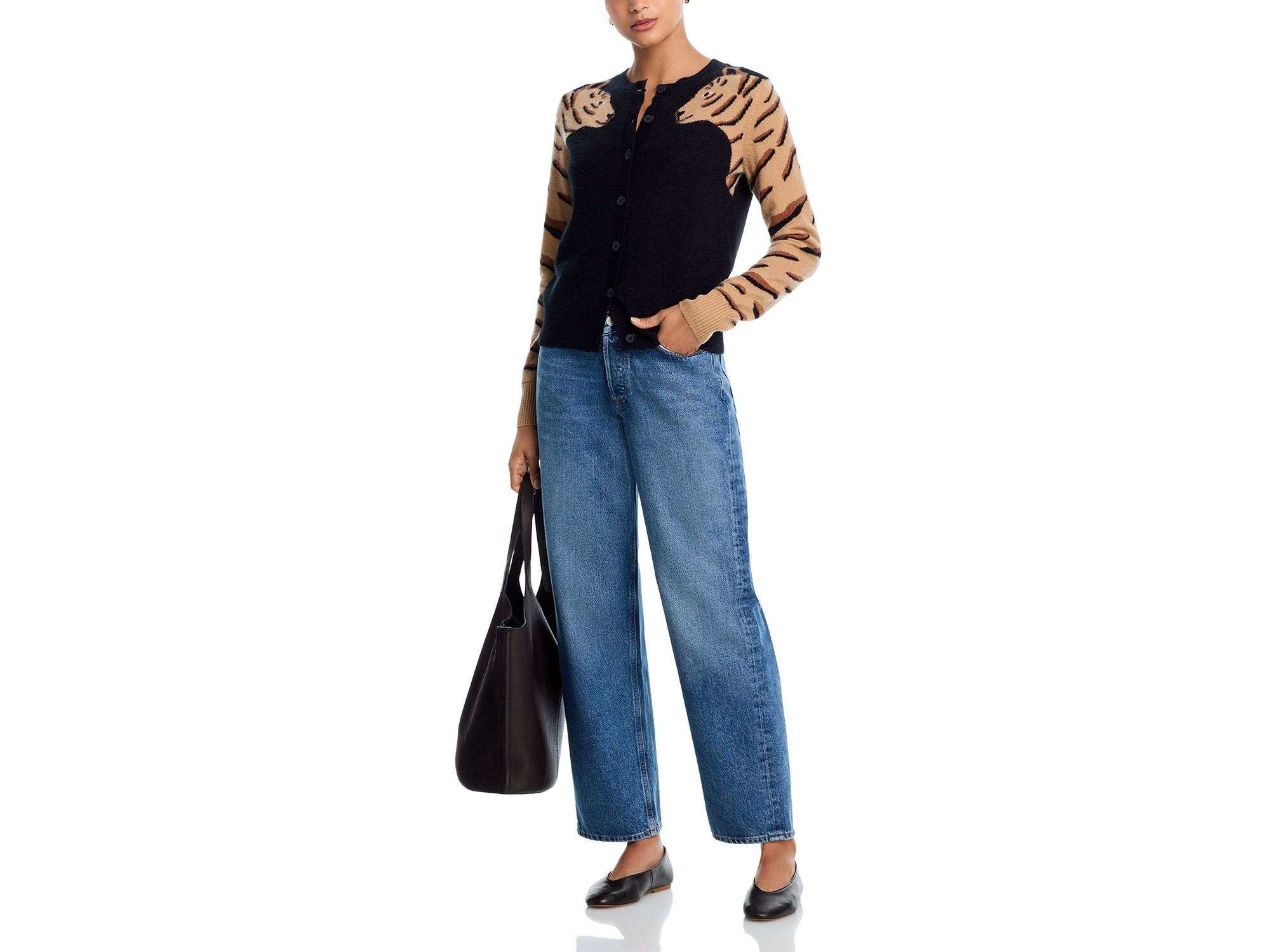 100% Cashmere Animal Cardigan - Exclusive — Image 4