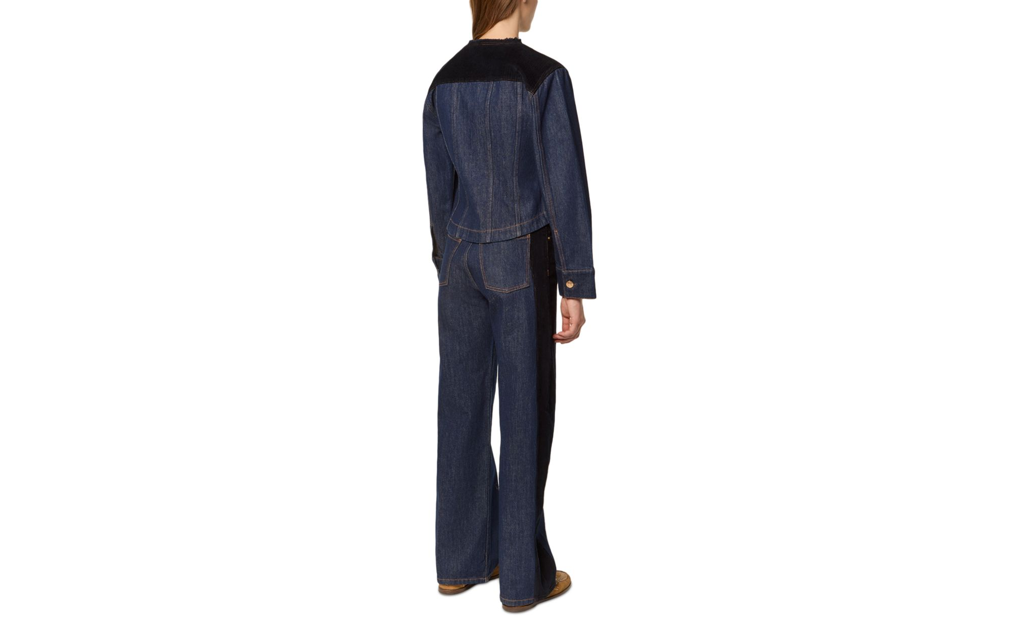 Vanto Denim Velvet Trim Jacket — Image 7