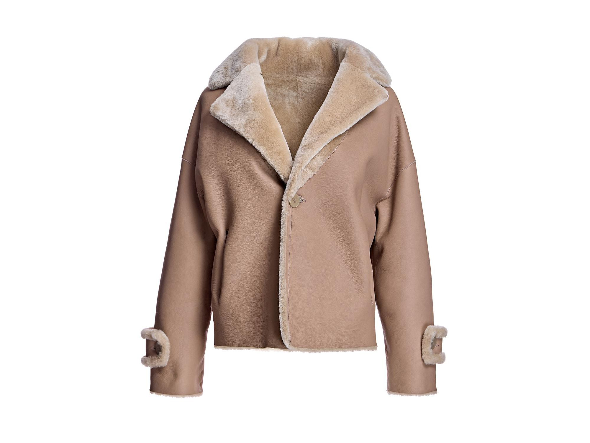 Reversible Shearling Jacket — Image 6