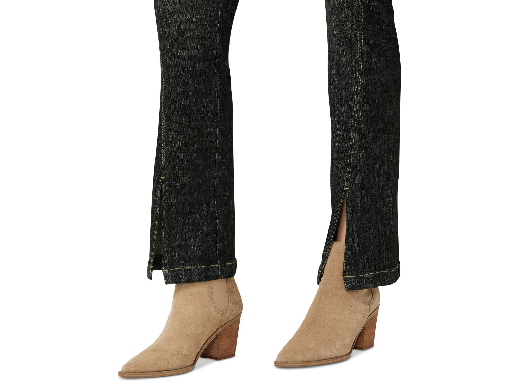 Crosshatch High Rise Bootcut Jeans in Black — Image 3