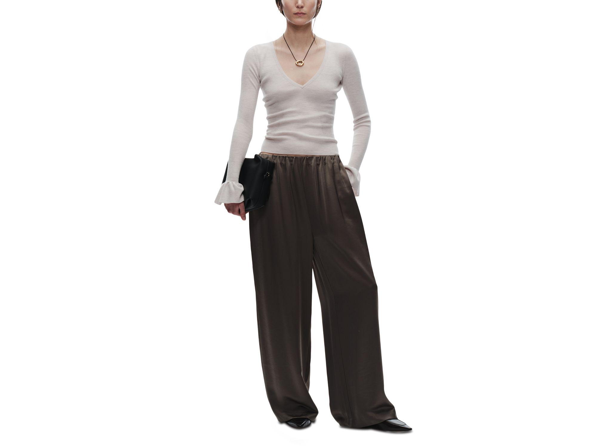 Watson Wool Ruffle Knit Sweater — Image 3