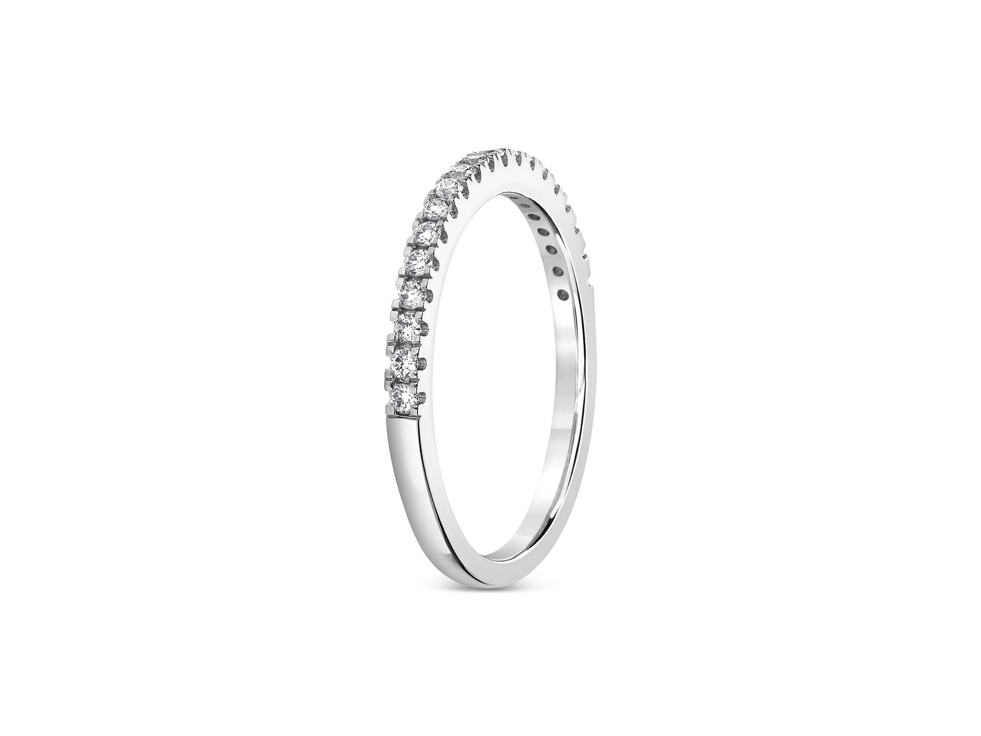 Certified Lab Grown Round Diamond Bridal Set in 18K White Gold, 4.50 tcw — Image 6