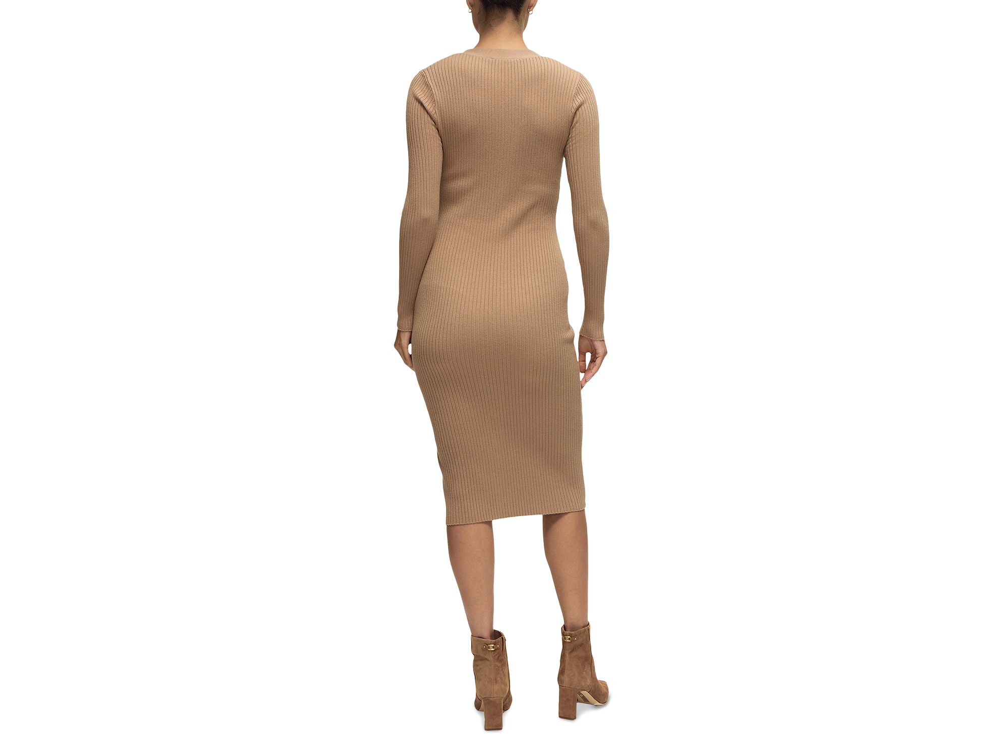 Button Front Sweater Maternity Dress — Image 4