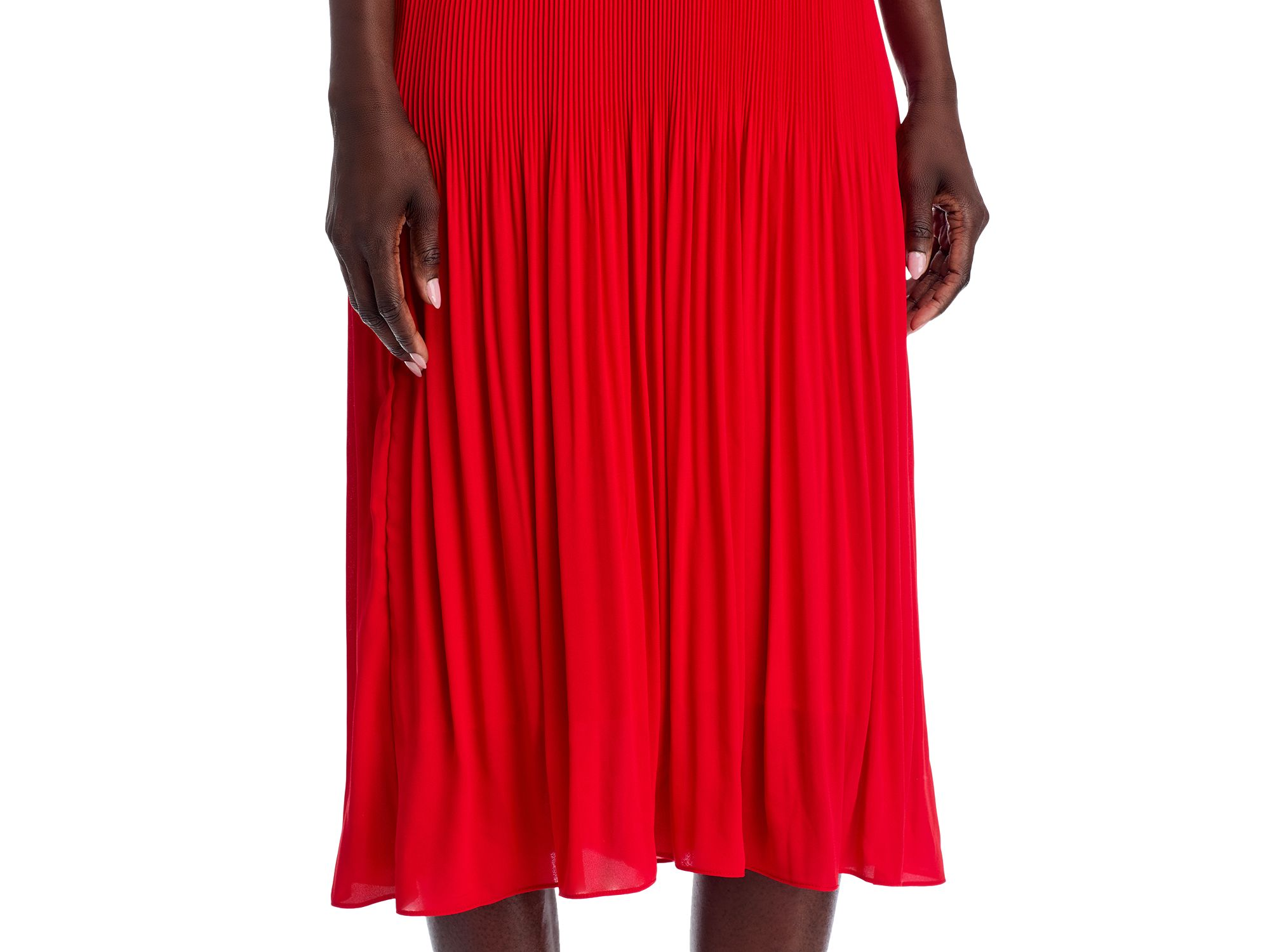 Pleated Midi Dress — Image 3