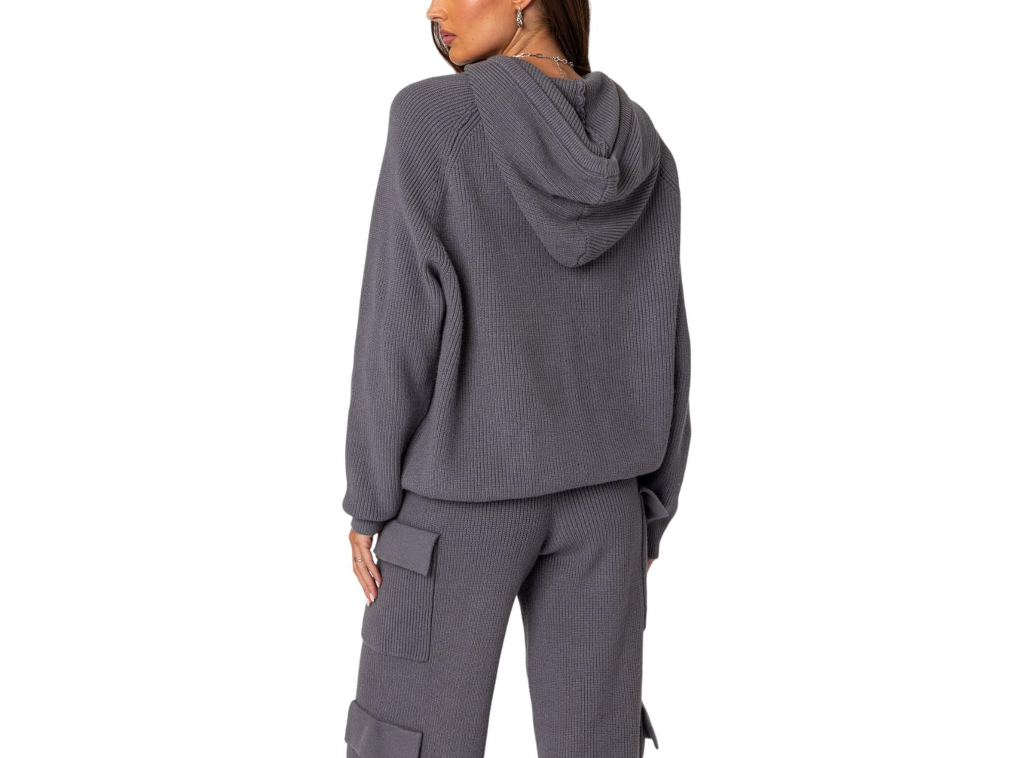 Wynter Oversized Knit Hoodie — Image 3