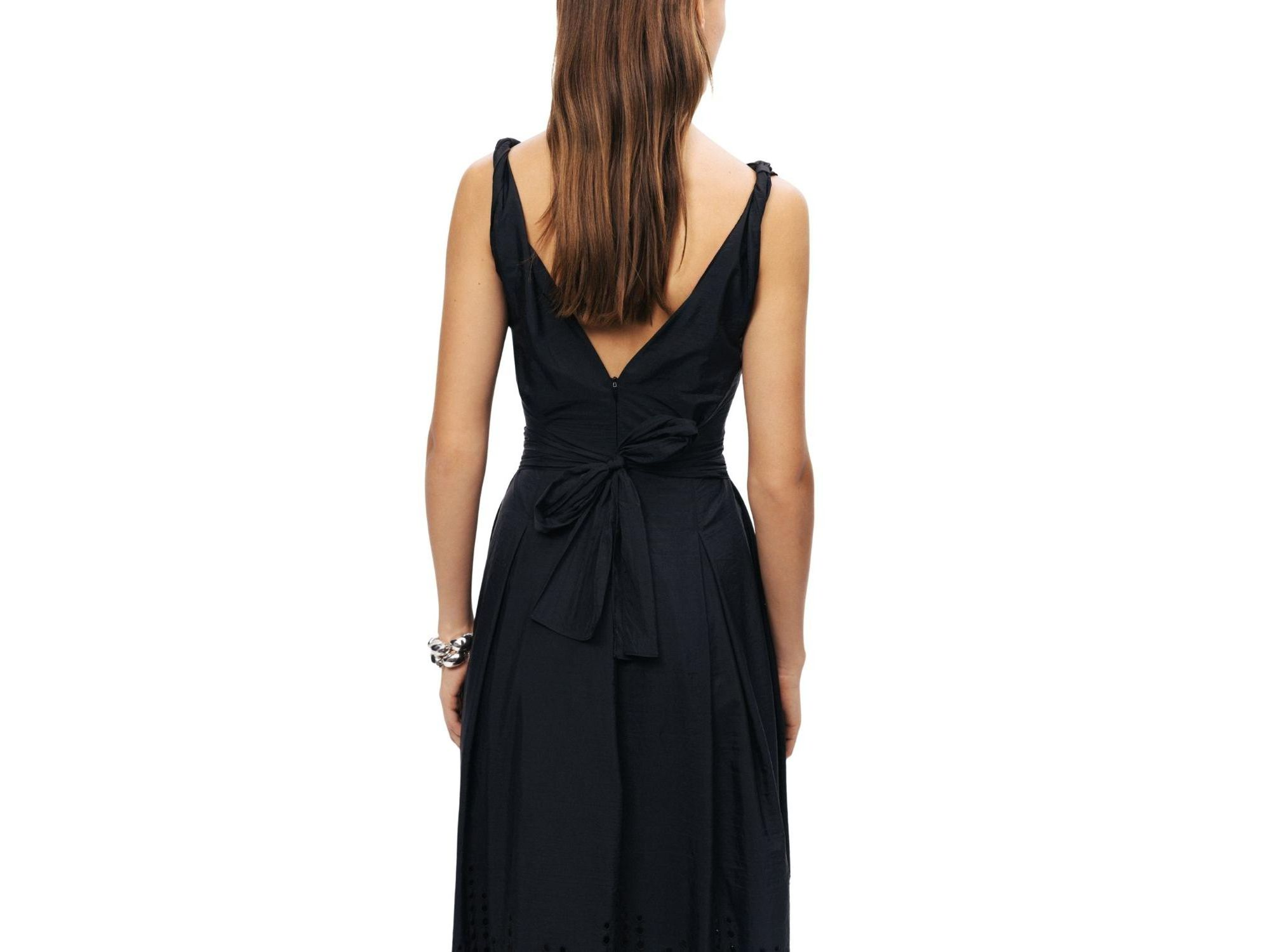 Sleeveless Embroidered Midi Dress — Image 3